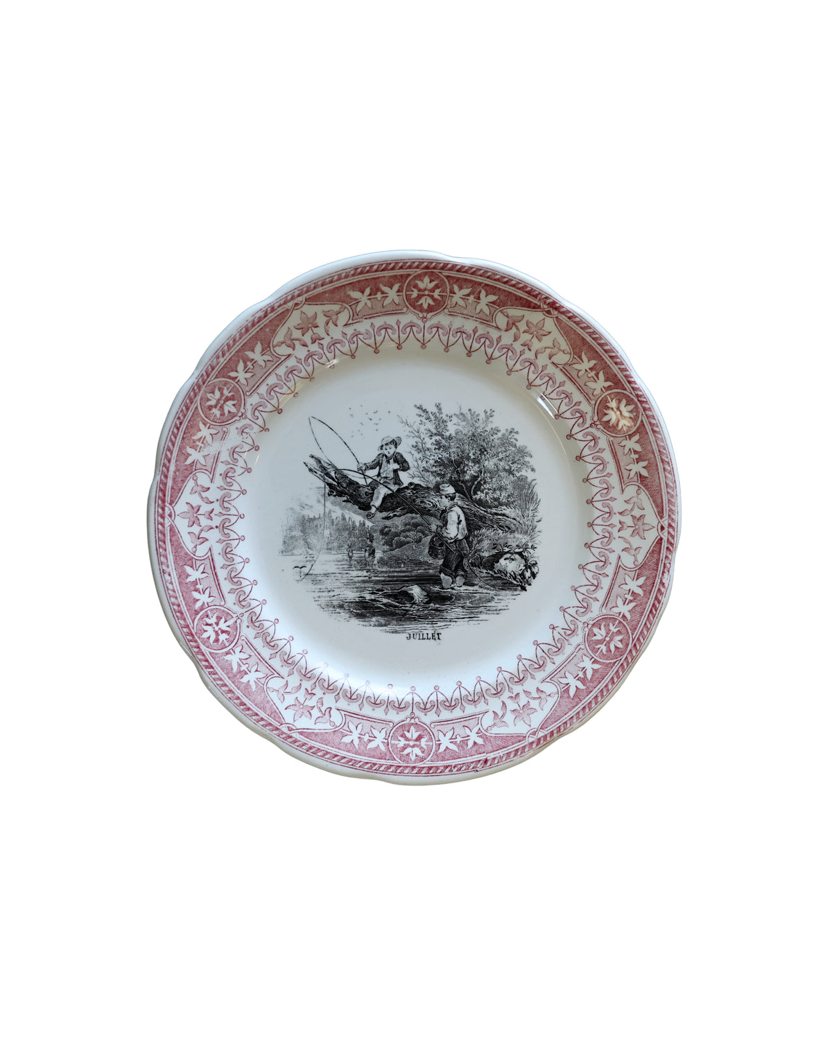 Digoin & Sarreguemines “Les Mois” Talking Plates-8