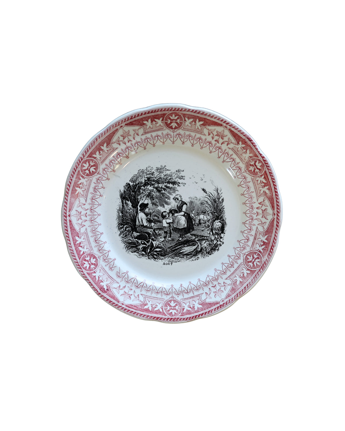 Digoin & Sarreguemines “Les Mois” Talking Plates-9