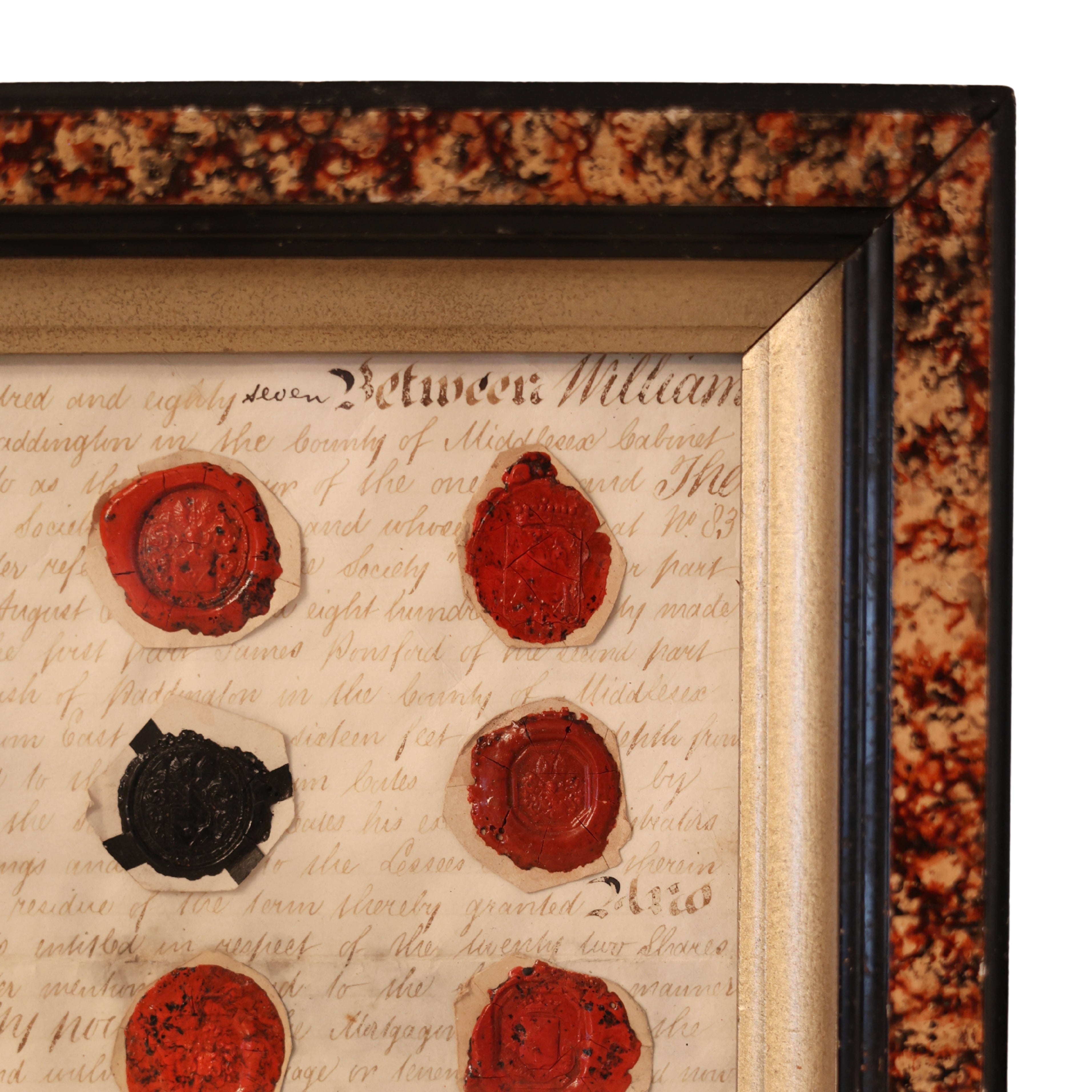 19th c. Heraldic Wax Seal Collection