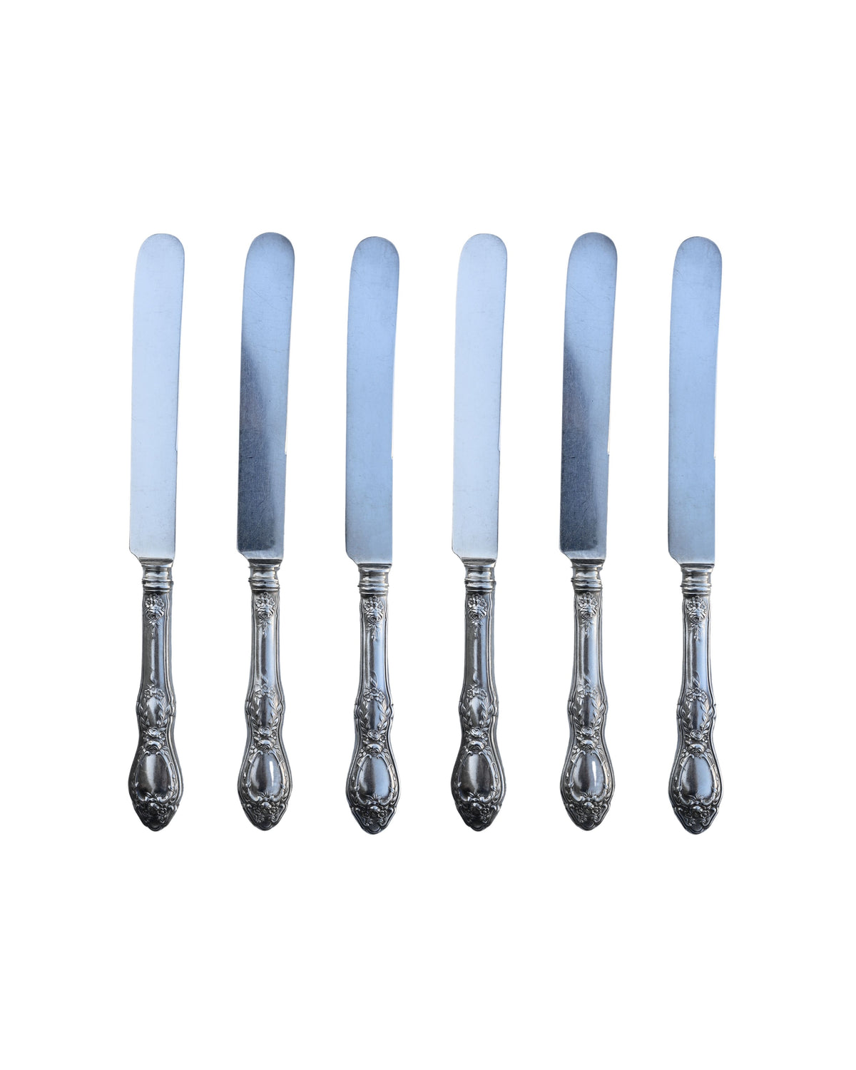 "Sharon" Pattern Knives & Forks, Set of 12-3