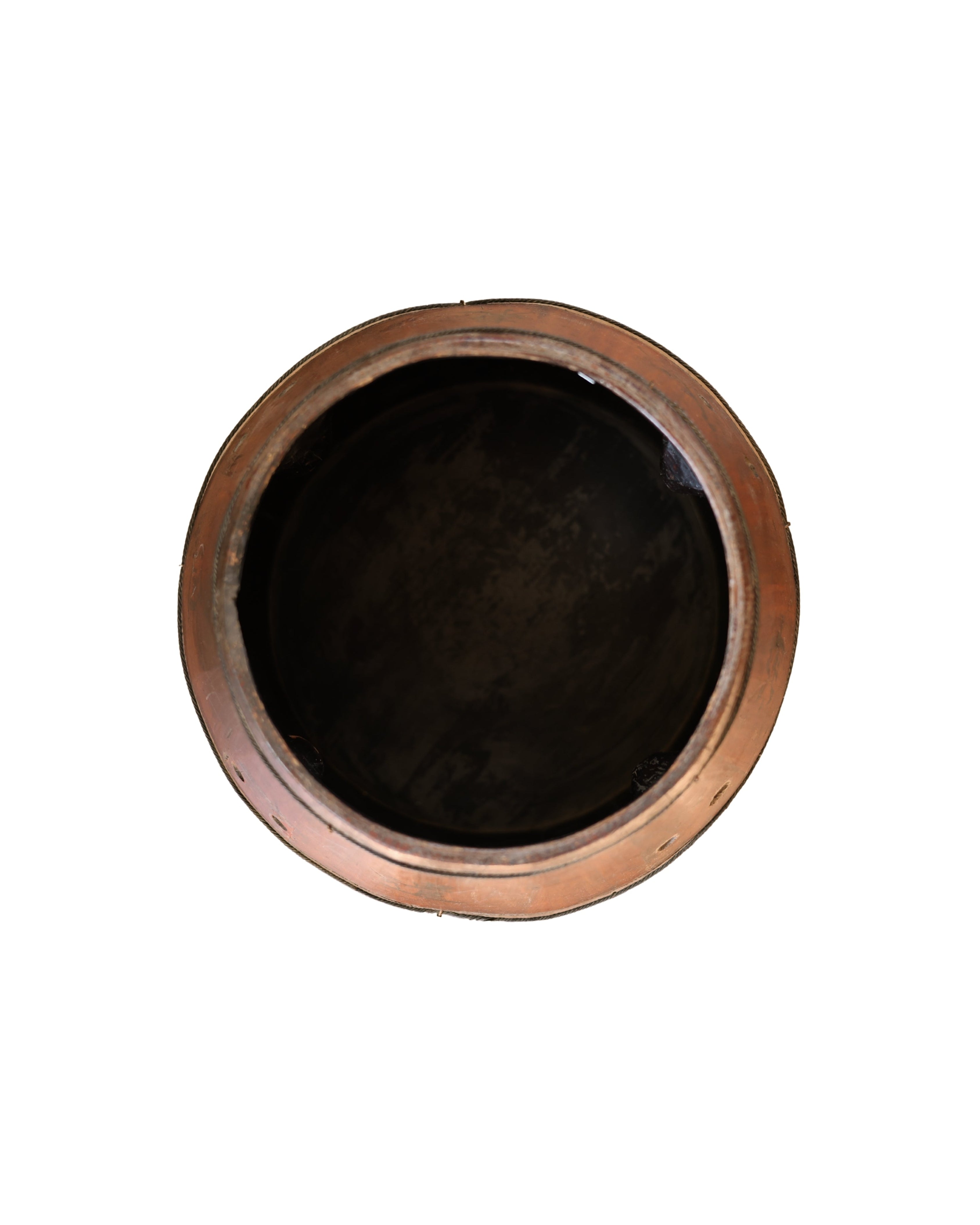 Chinese Wooden Rice Grain Bucket, Late Qing / Early Republic Period-4