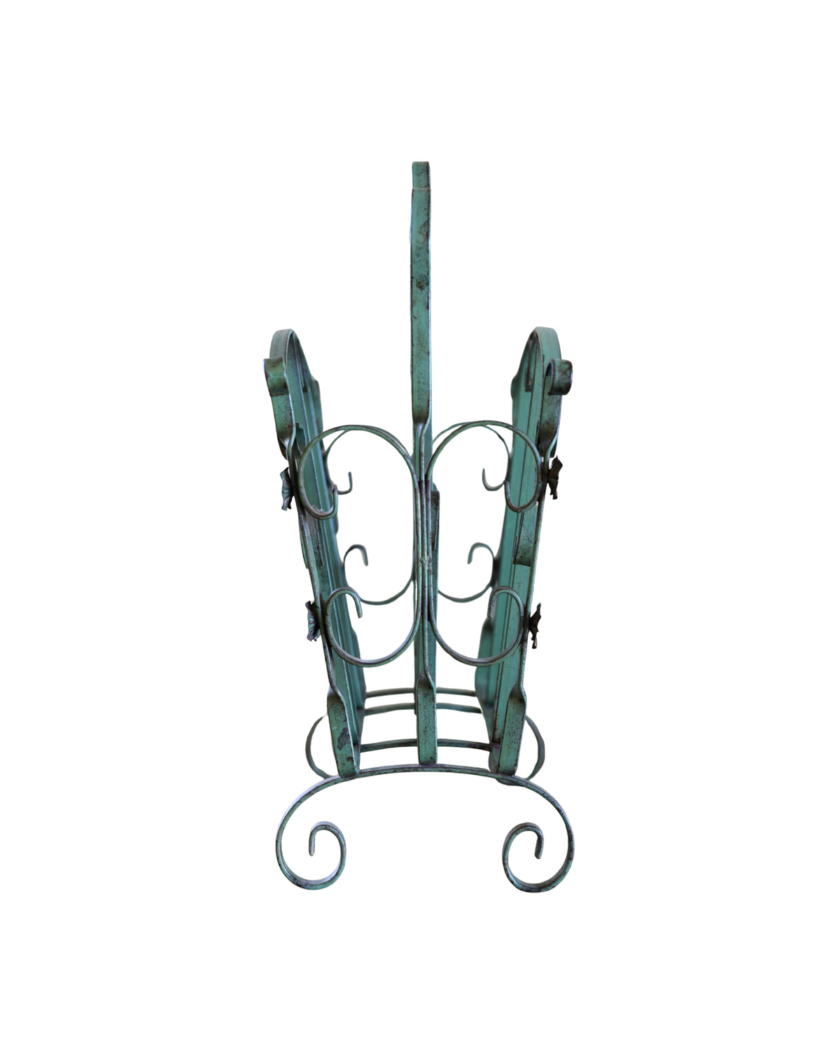 Scrollwork Iron Magazine Rack-4