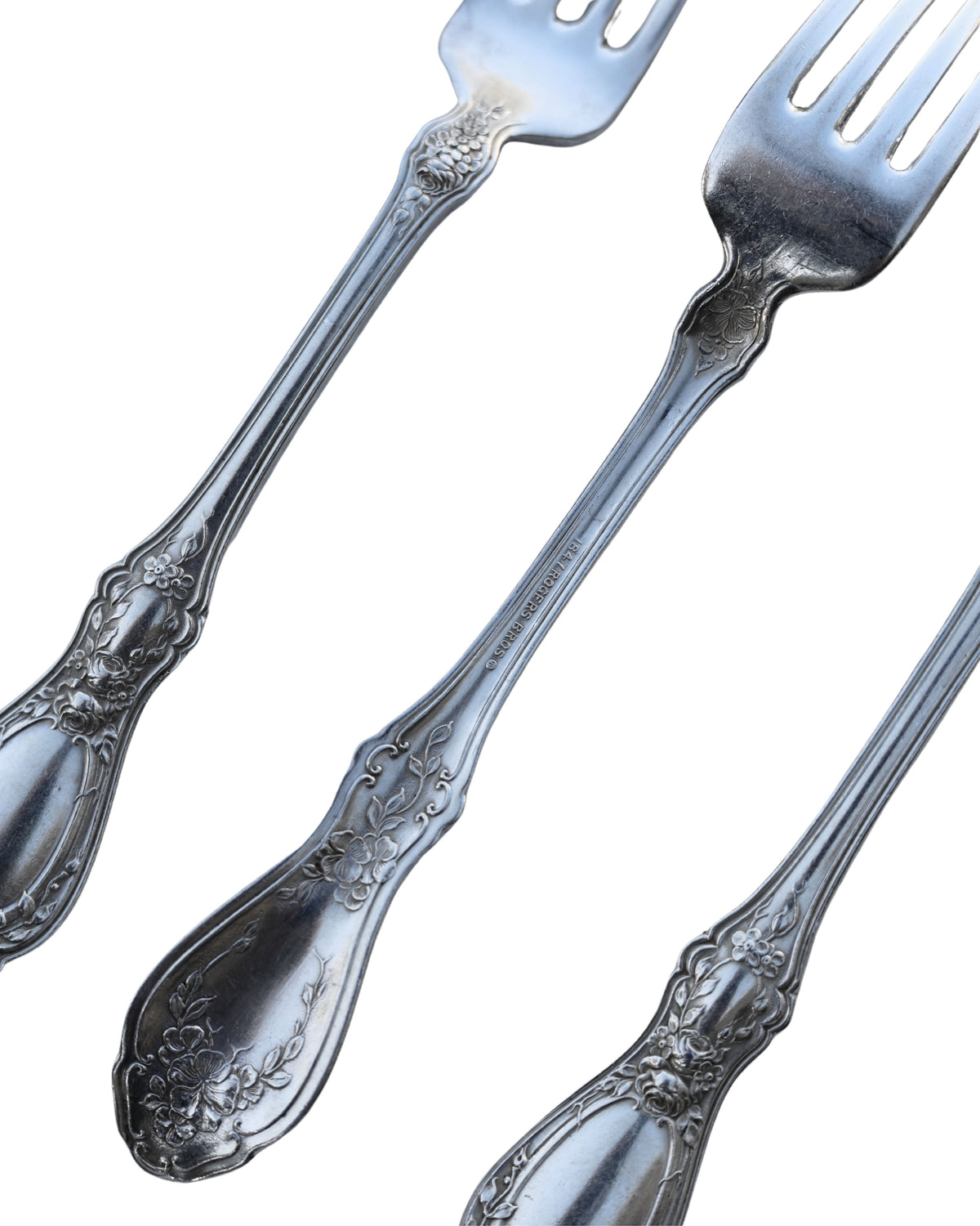 "Sharon" Pattern Knives & Forks, Set of 12-4