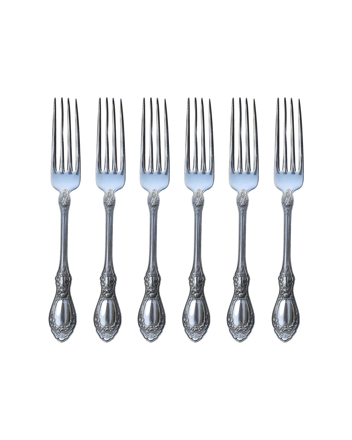 "Sharon" Pattern Knives & Forks, Set of 12-2
