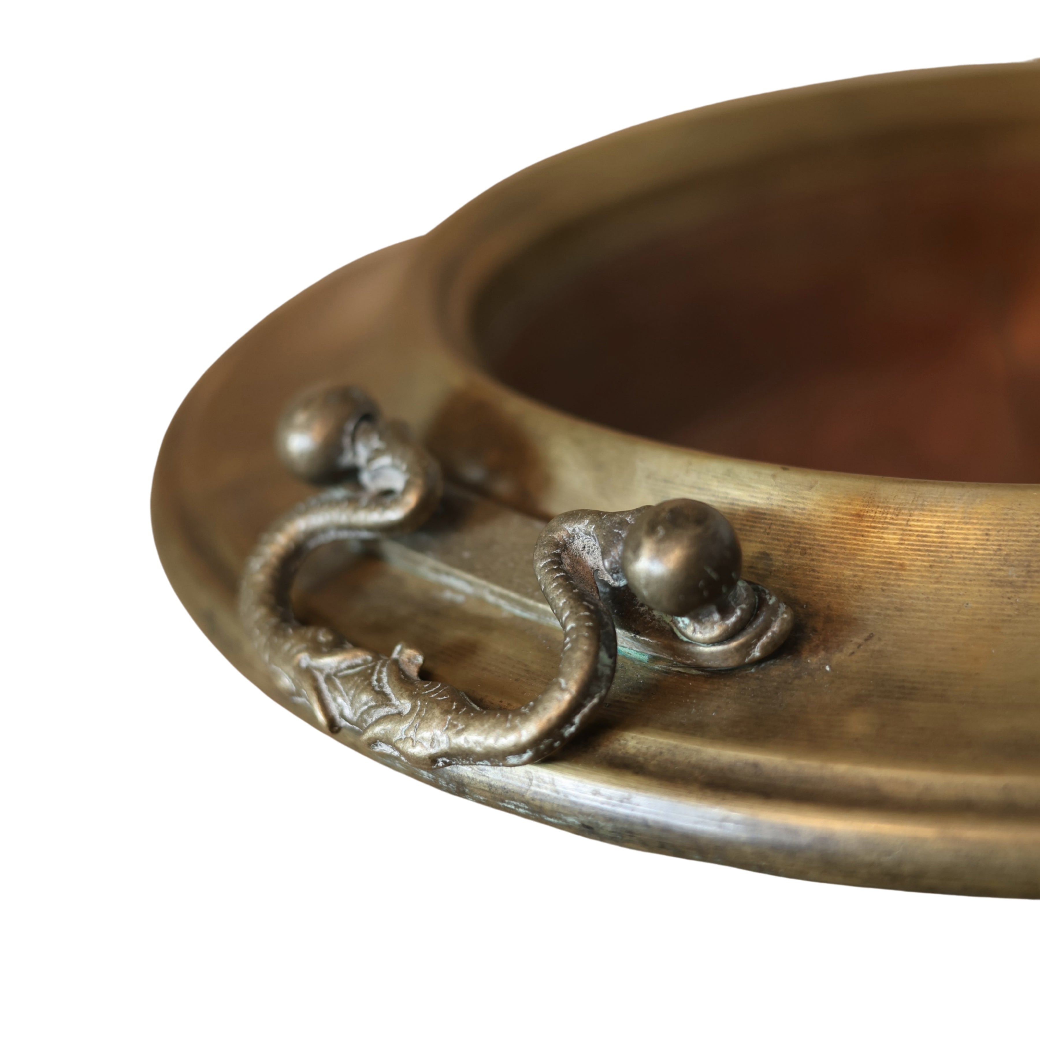 Italian Brass and Copper Brazier Bowl