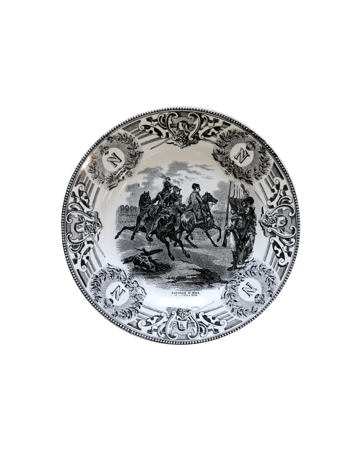 Boch Frères Napoleon Battle Scene Talking Plates-5