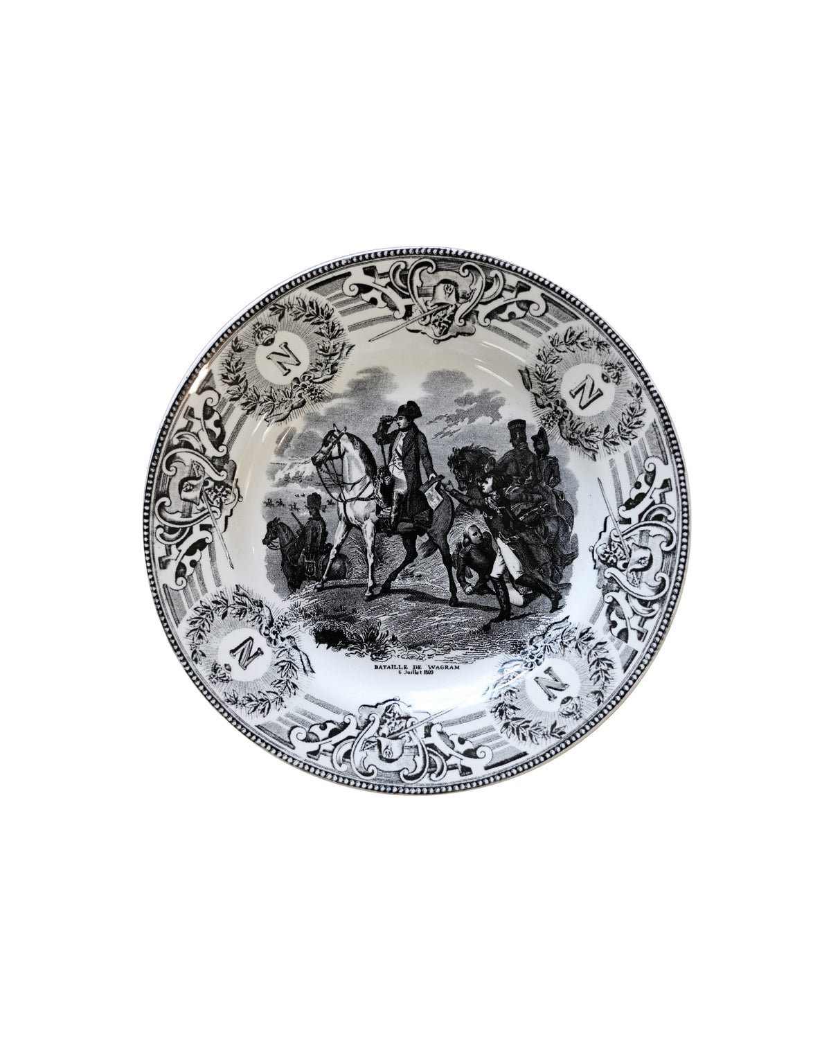Boch Frères Napoleon Battle Scene Talking Plates-6