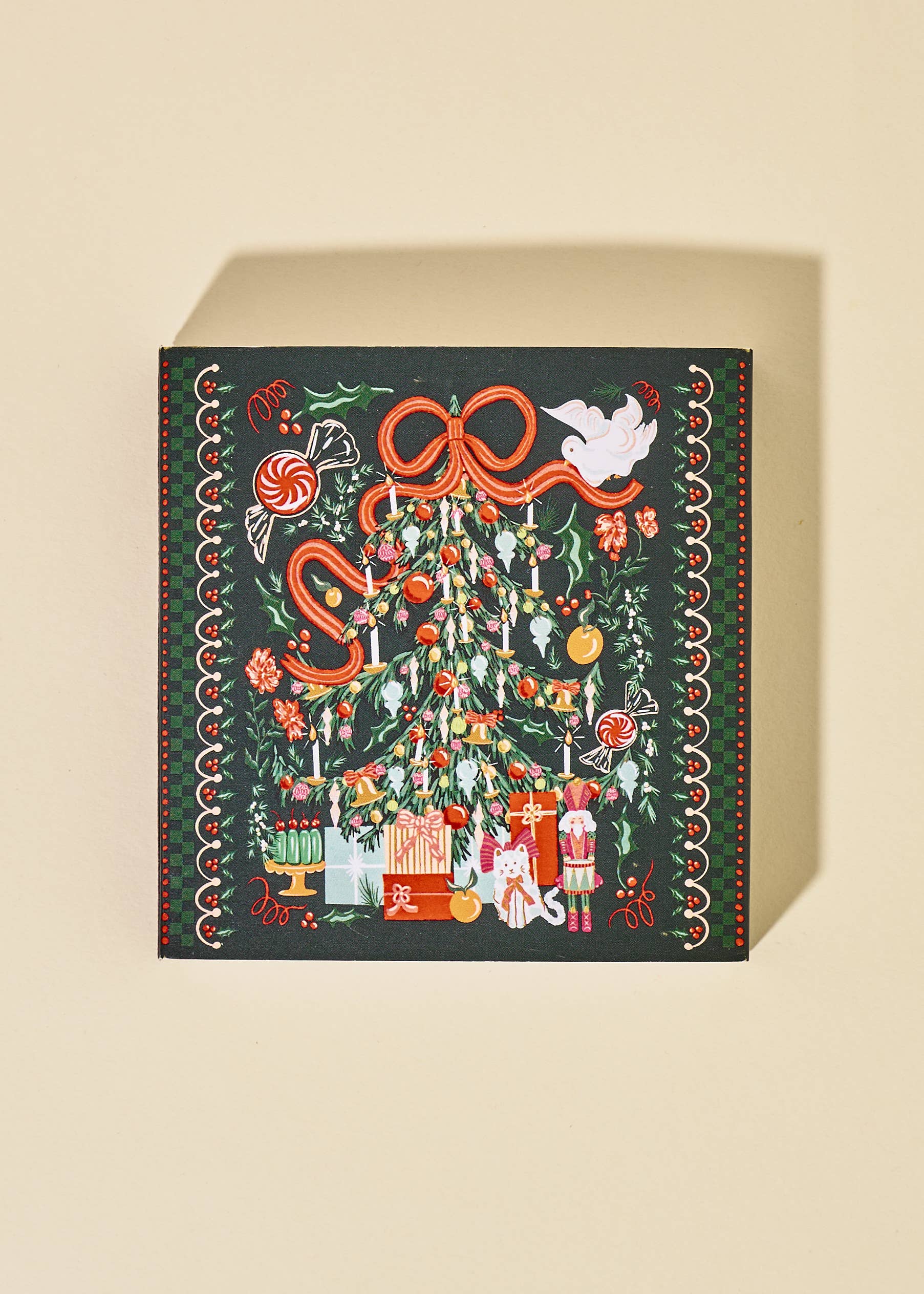 Jolly Christmas Tree Large Square Matchbox