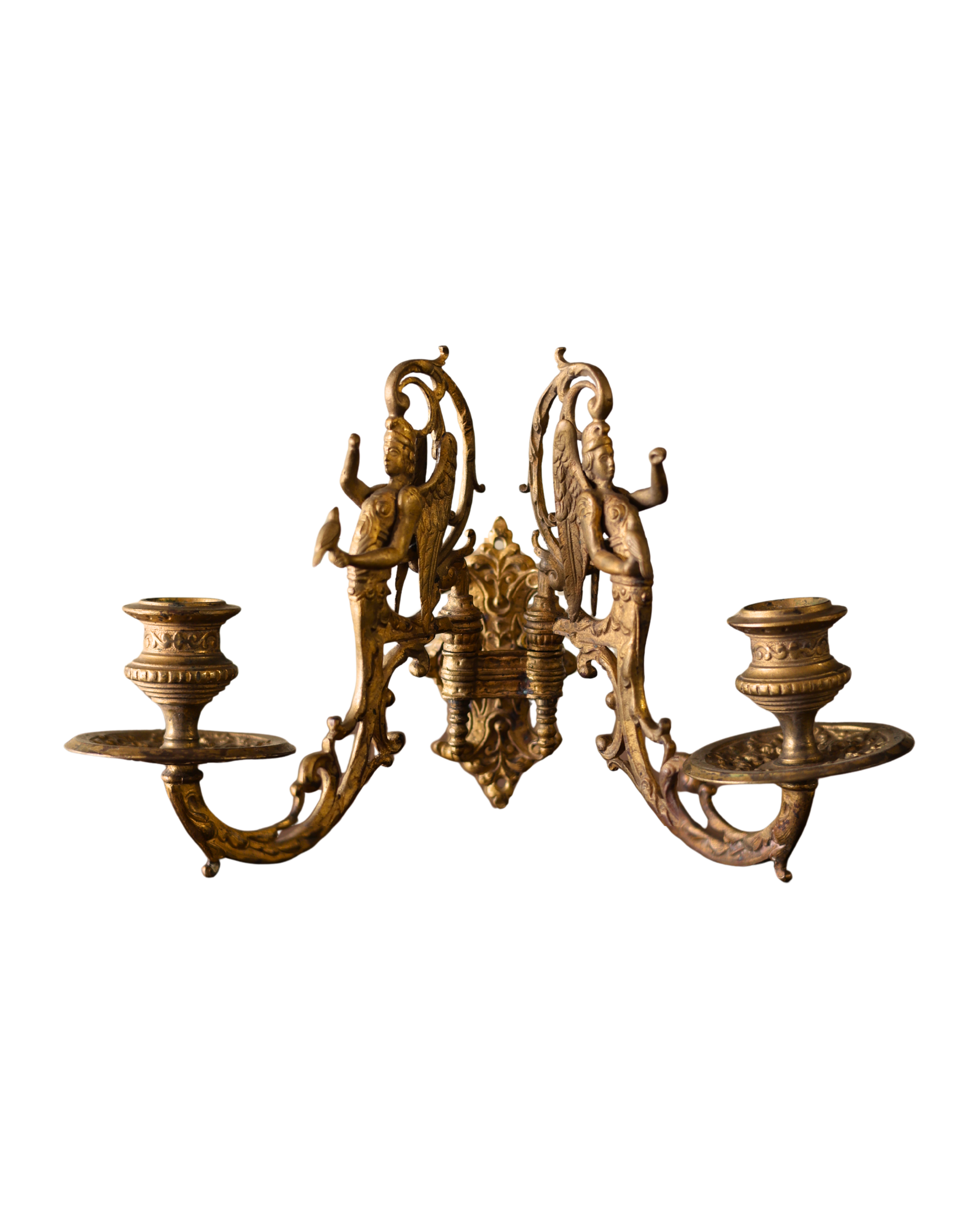 Winged Figure Piano Sconce