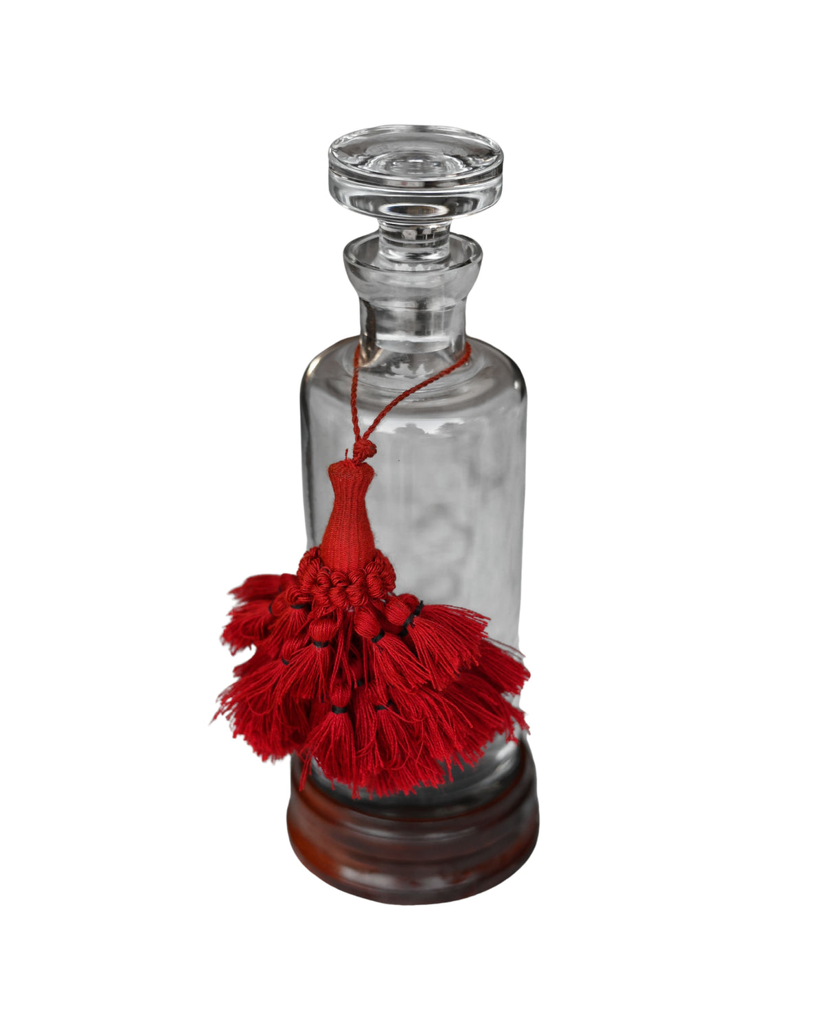 Glass Decanter & Wooden Coaster-5
