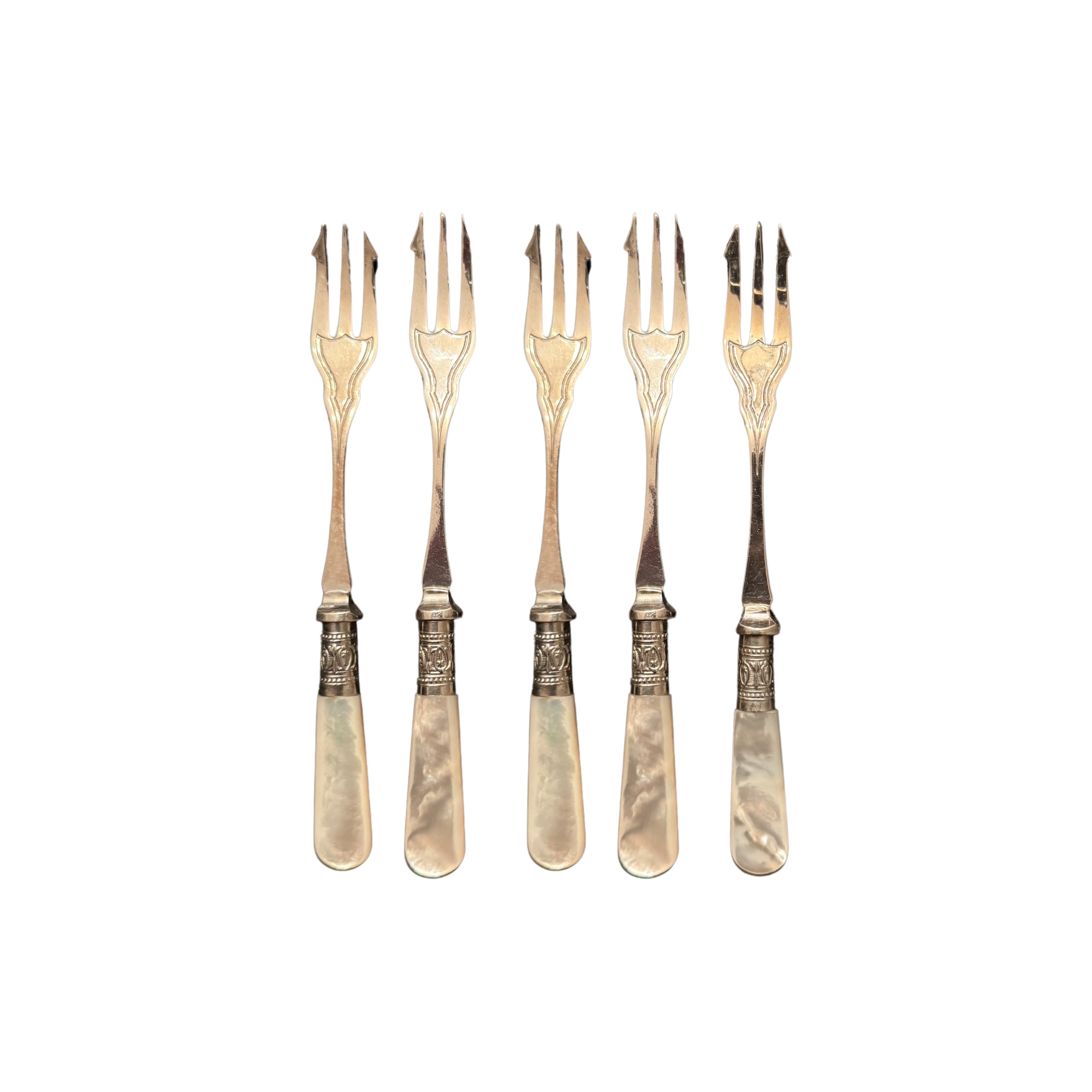 Petite Mother of Pearl Forks, Set of 5