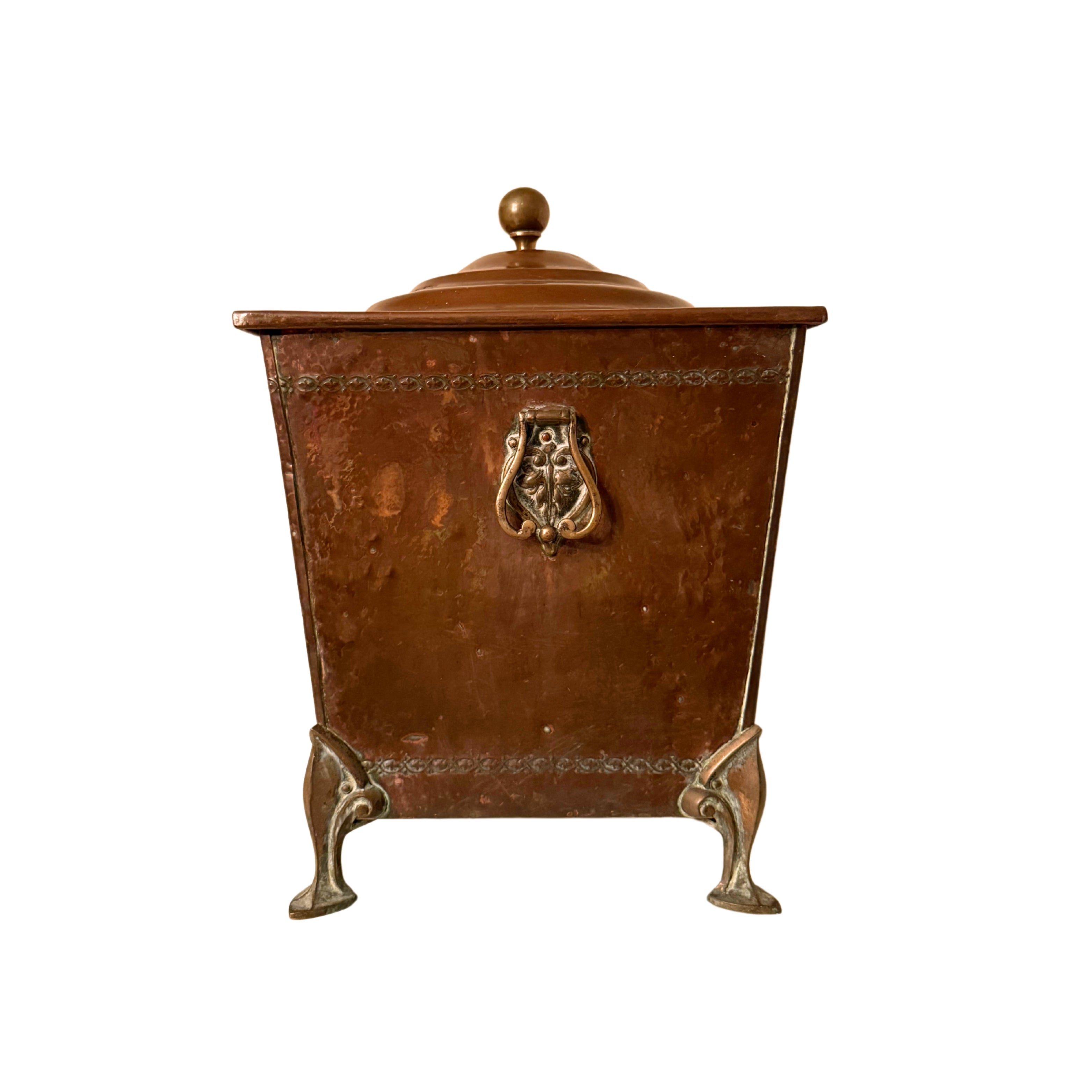 Edwardian Copper and Brass Coal Scuttle