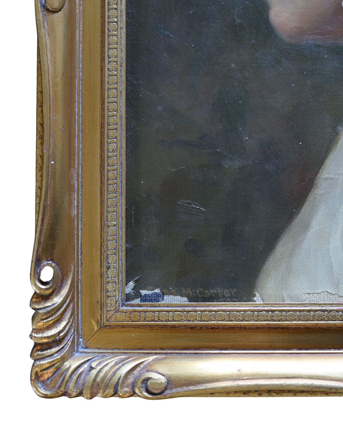 Parisienne Oil Woman in Profile-3