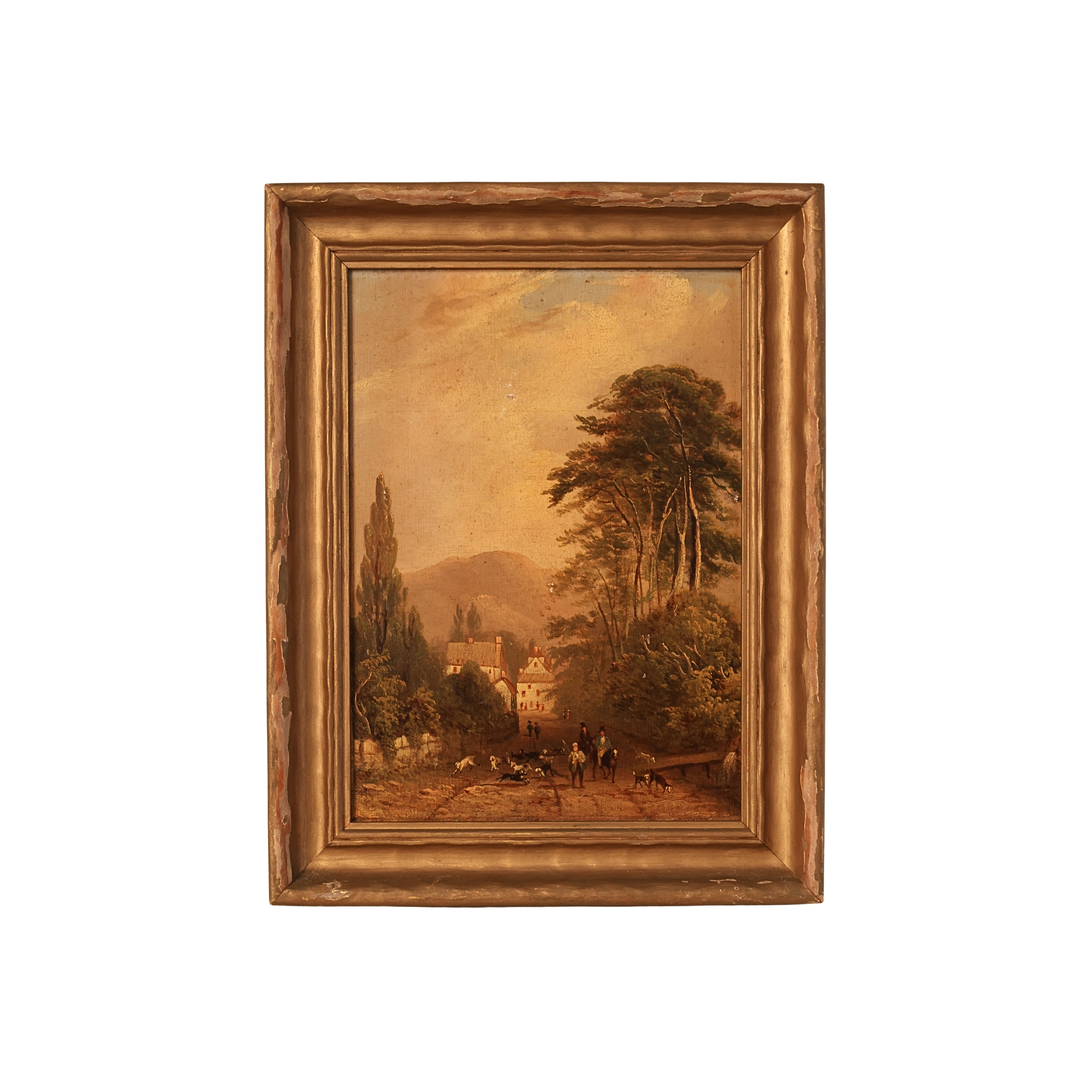 c. 1863 Country Estate Oil Painting, "Approach to Ambleside"