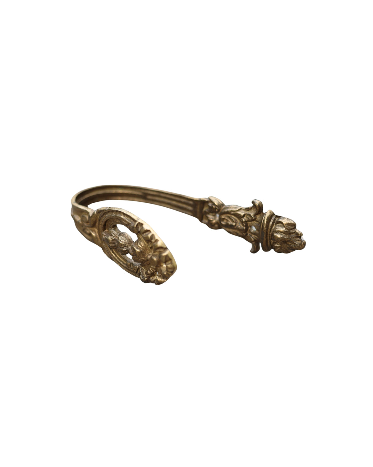 Brass Floral Curtain Tiebacks-3