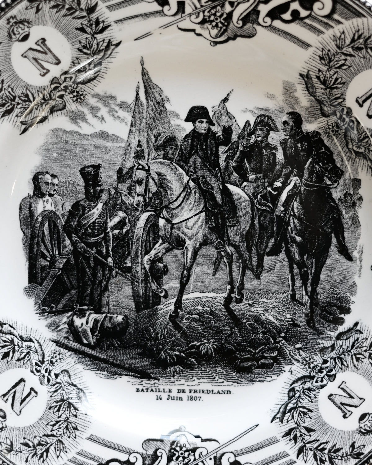 Boch Frères Napoleon Battle Scene Talking Plates-9