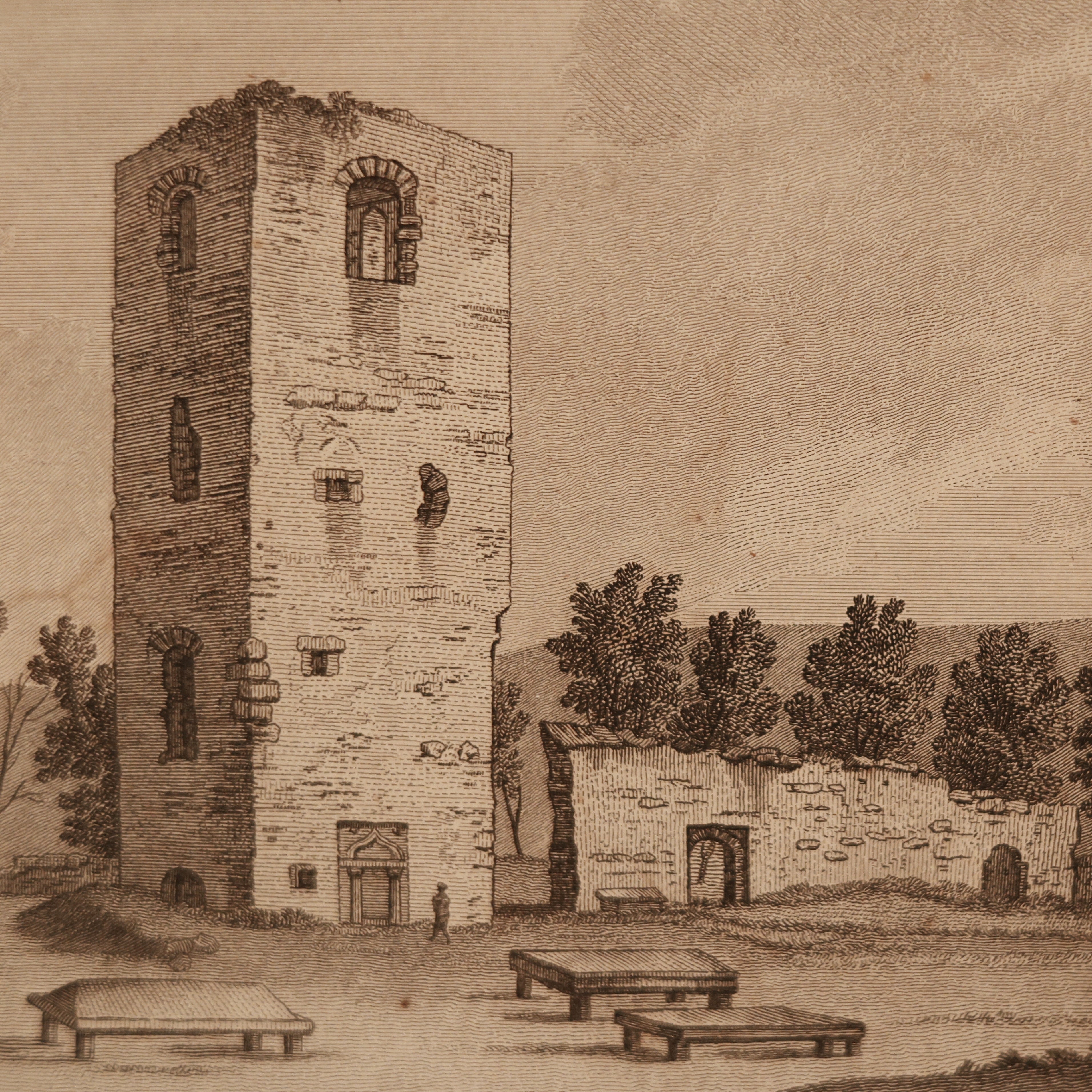 18th c. Scottish Engraving — St. Andrew’s Church at Peebles