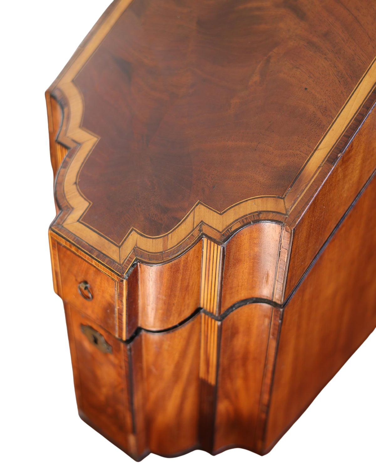 George III Mahogany Knife Box-4