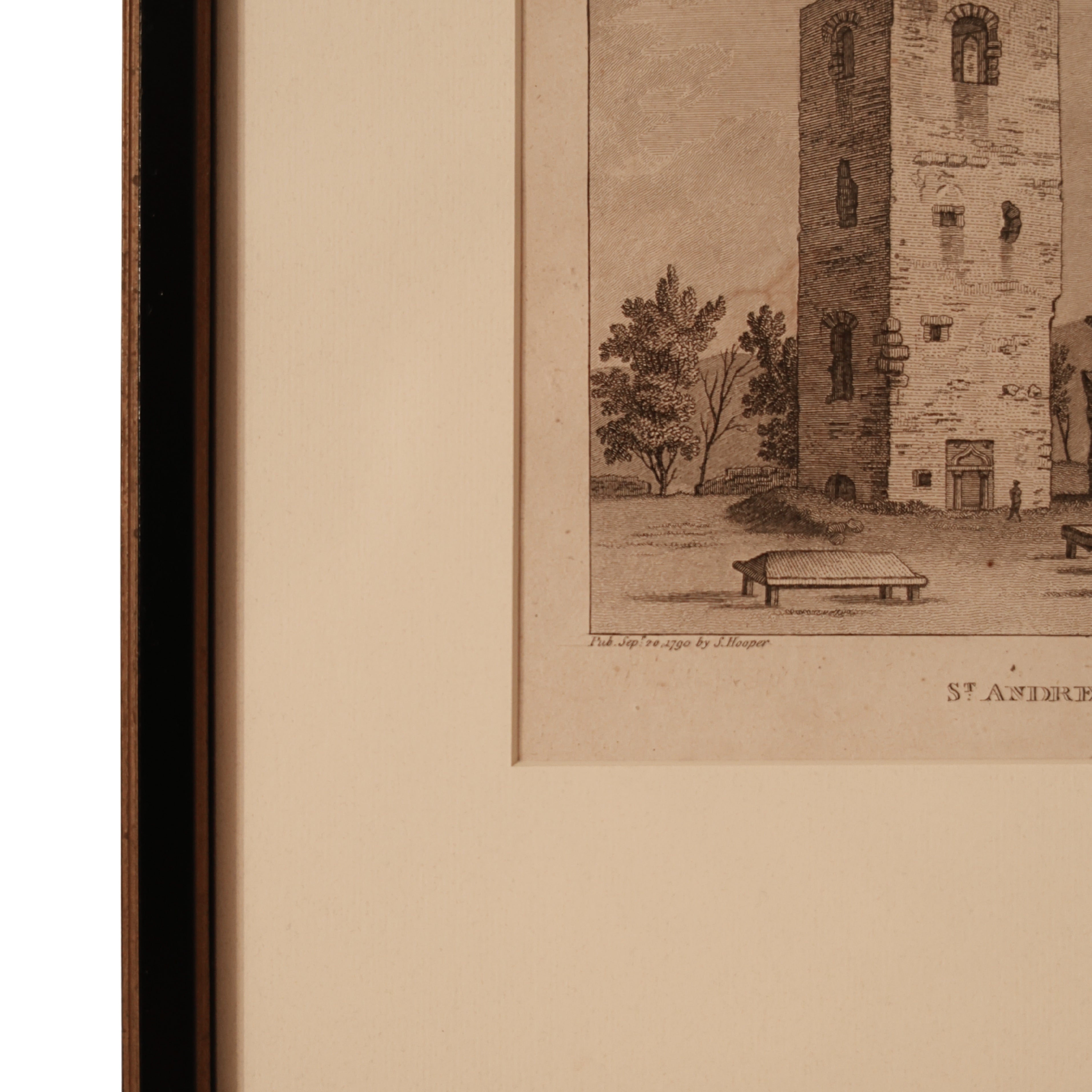 18th c. Scottish Engraving — St. Andrew’s Church at Peebles