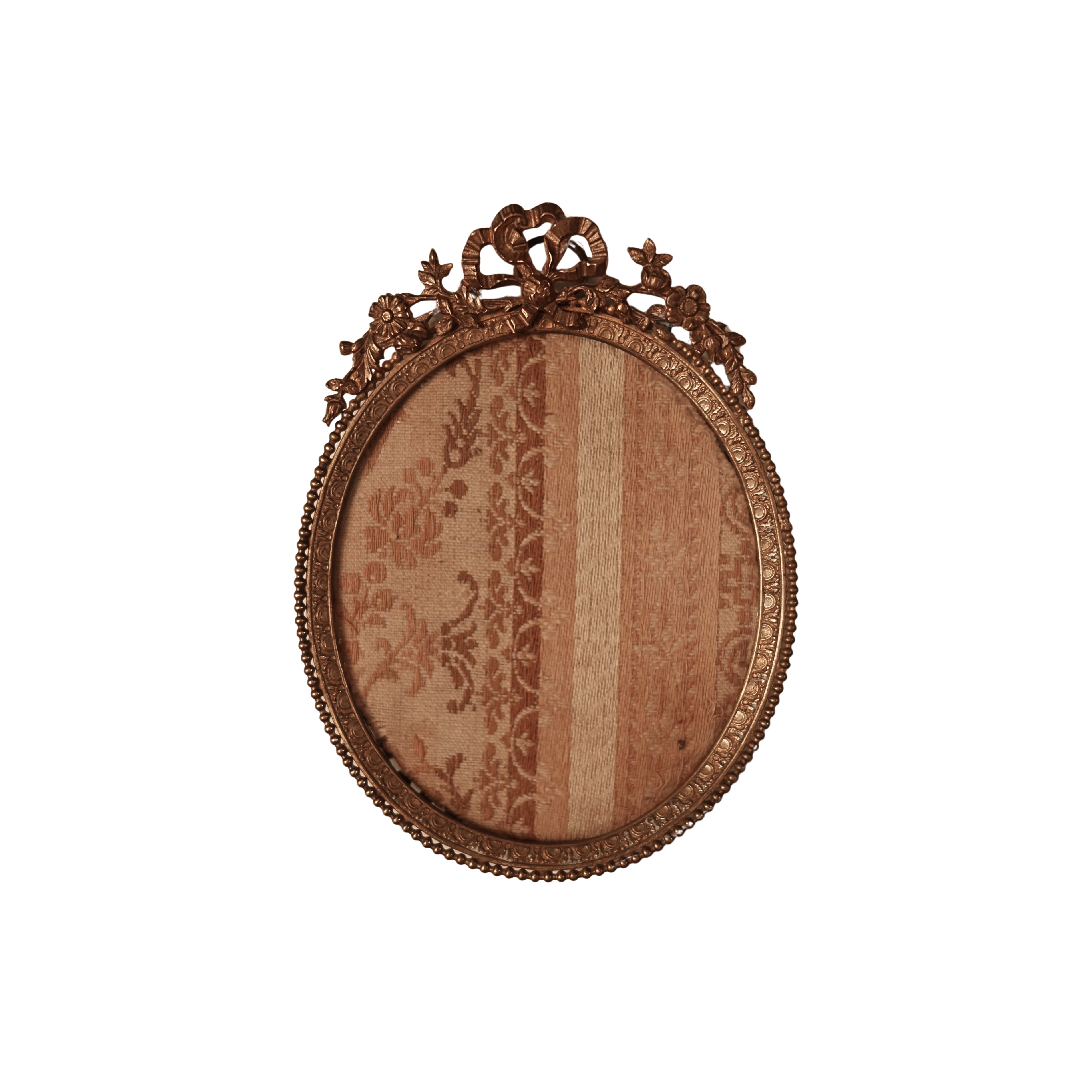 French Oval Frame with Bow Crest