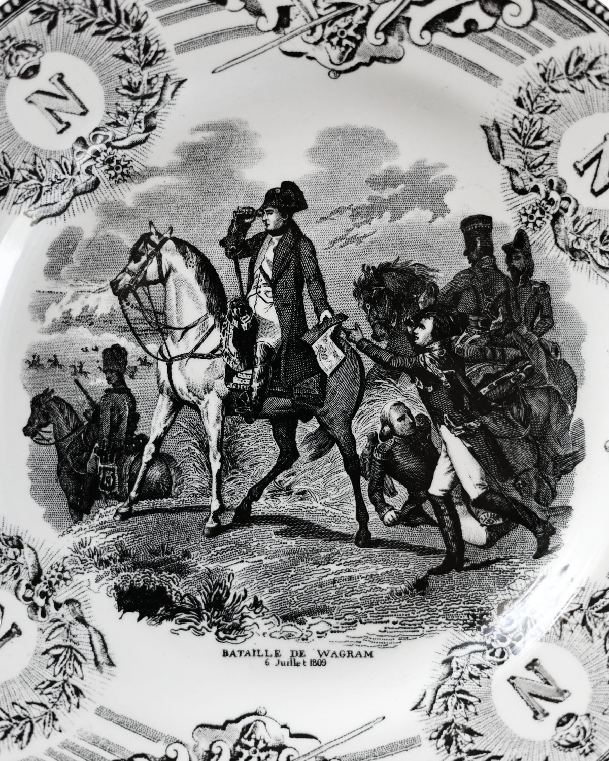 Boch Frères Napoleon Battle Scene Talking Plates-11