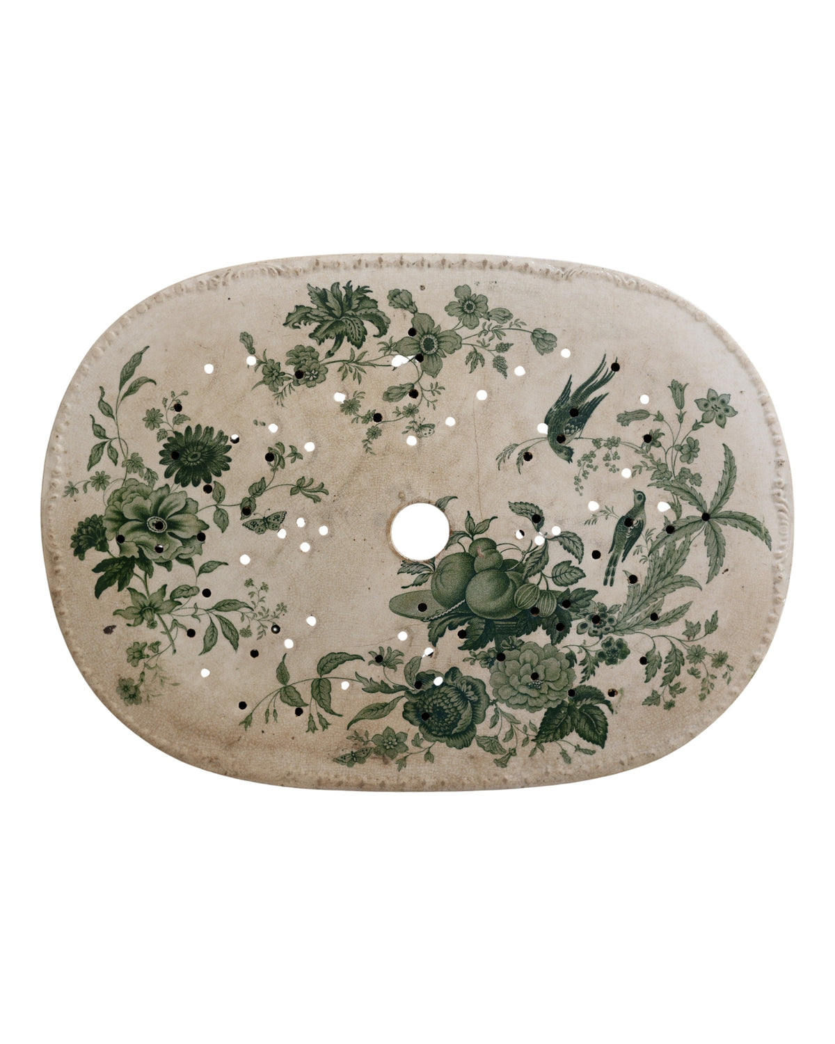 J. Meir & Son "Fruit & Flowers" Draining Dish, c. 1880