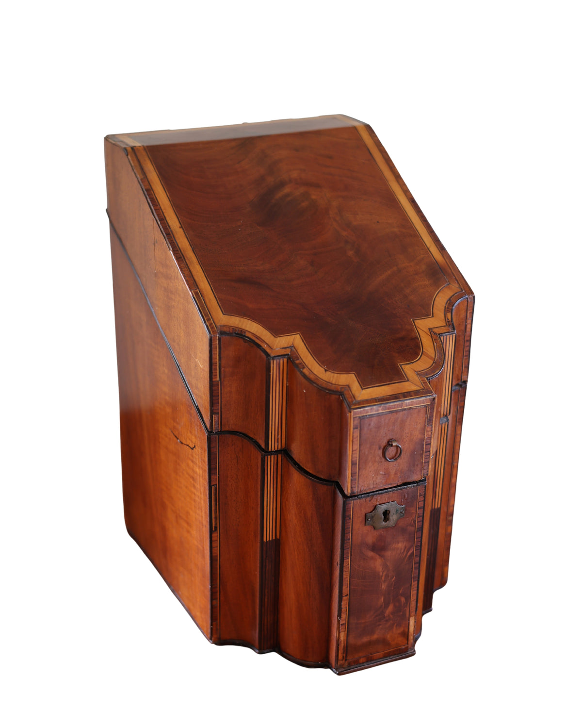 George III Mahogany Knife Box-5