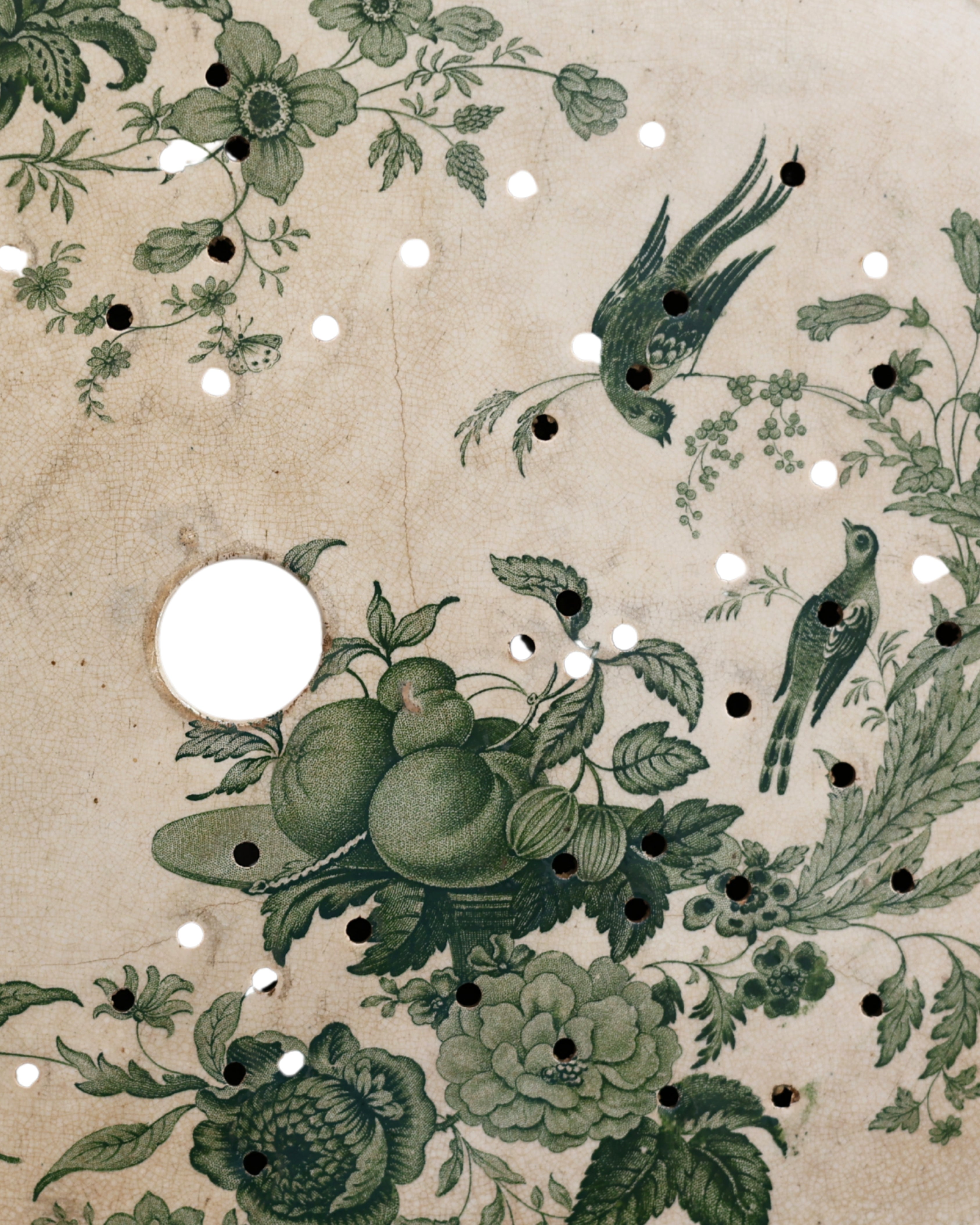 J. M. & S. "Fruit & Flowers" Draining Dish-3