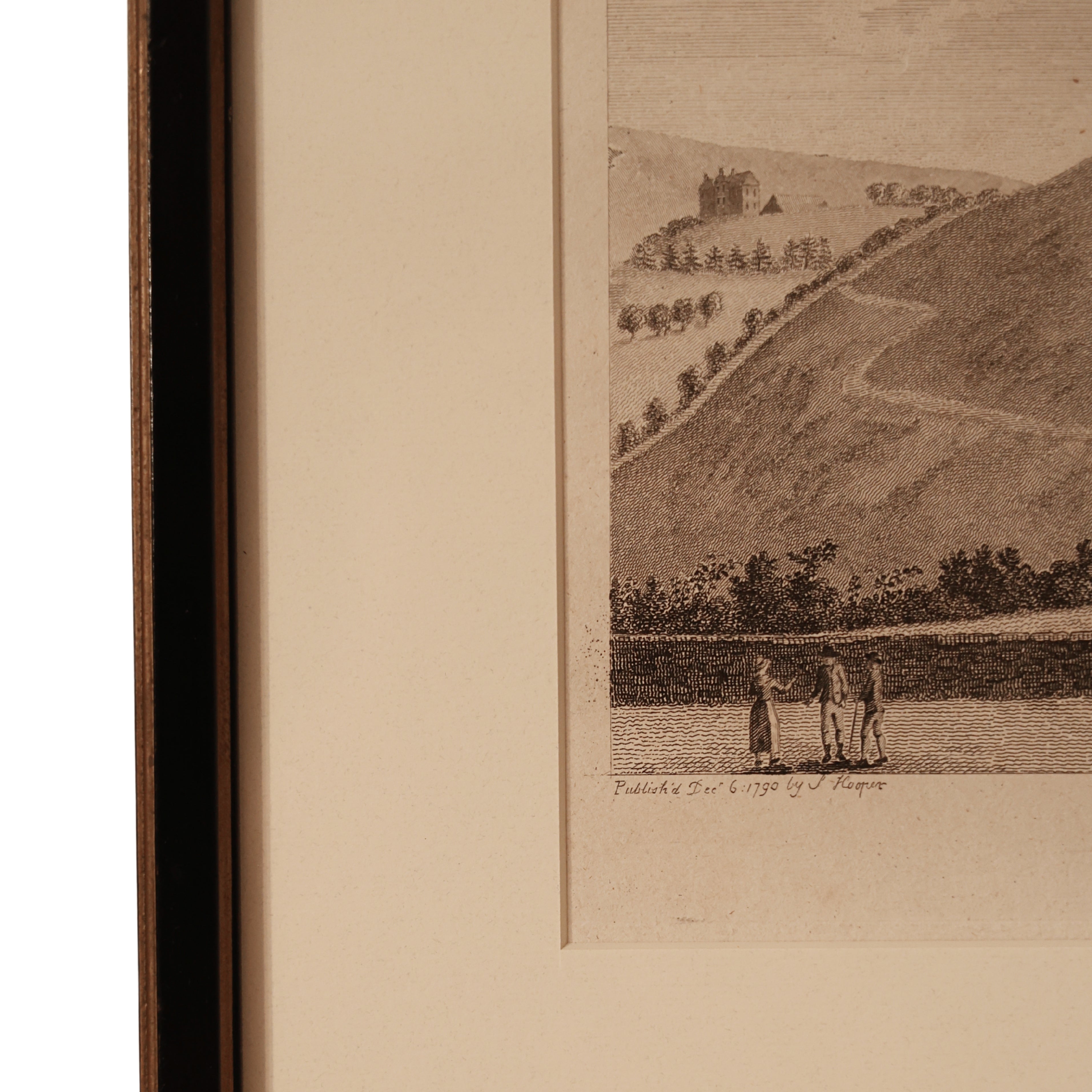 18th c. Scottish Engraving — Cross Church, Peebles