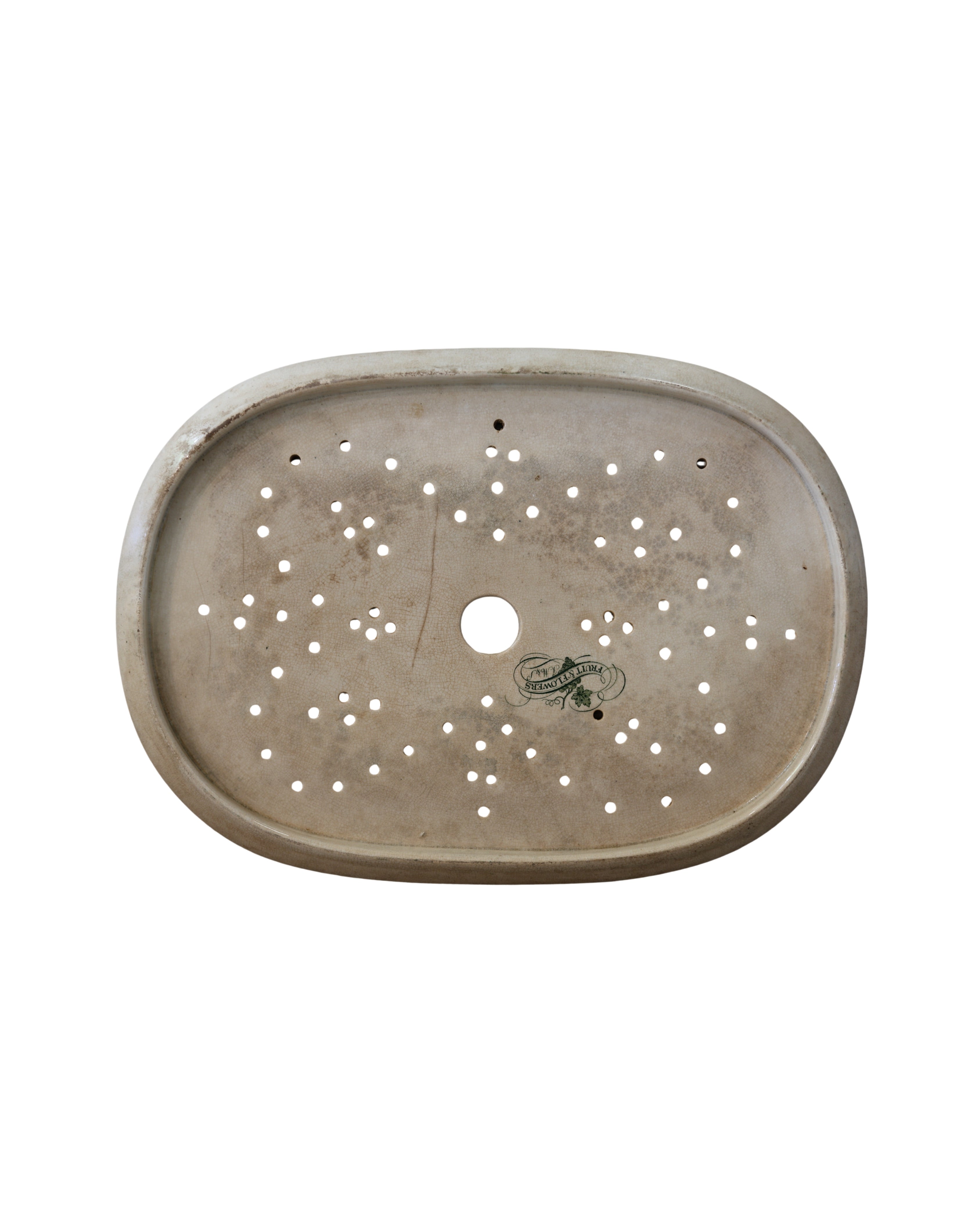 J. M. & S. "Fruit & Flowers" Draining Dish