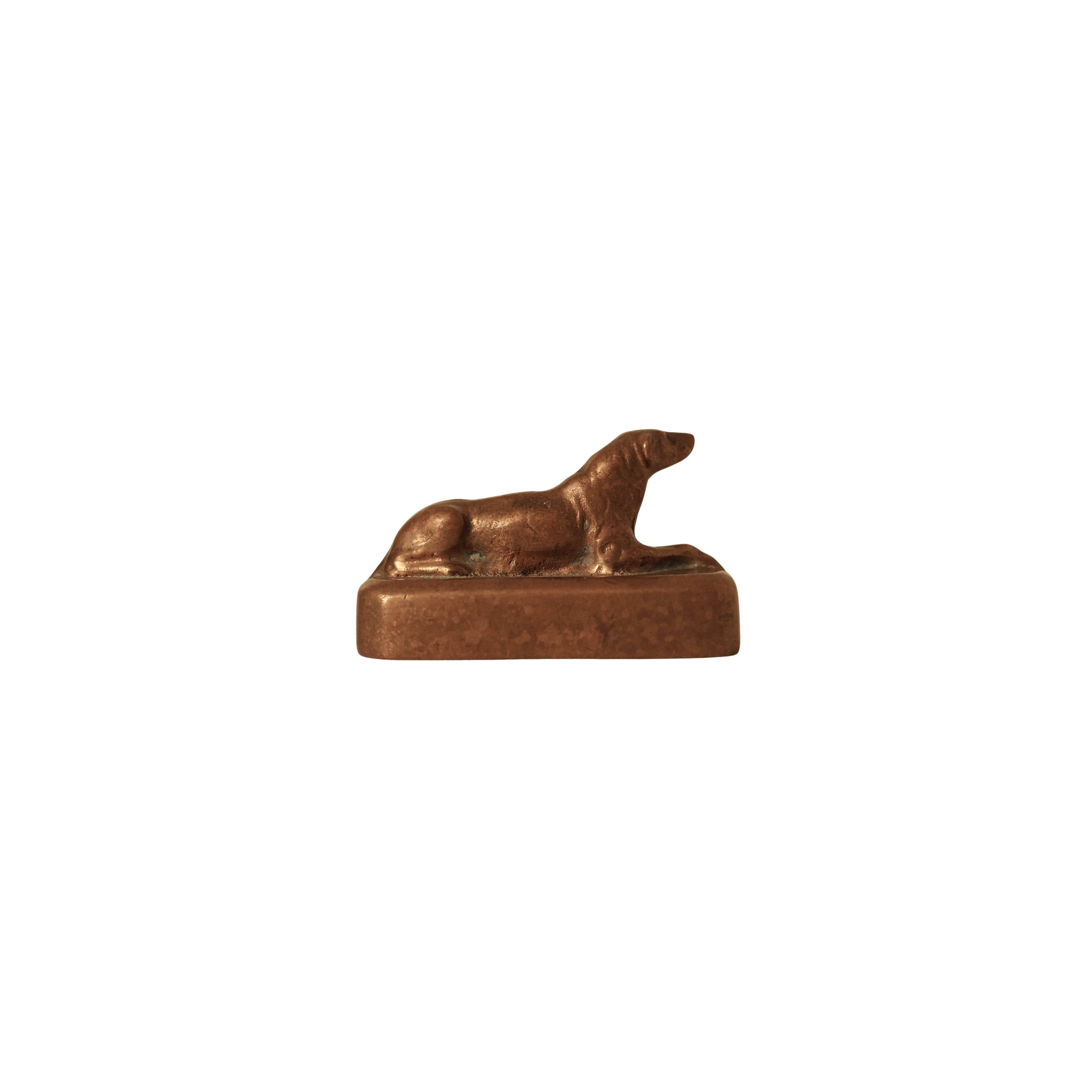 Bronze Dog Paperweight