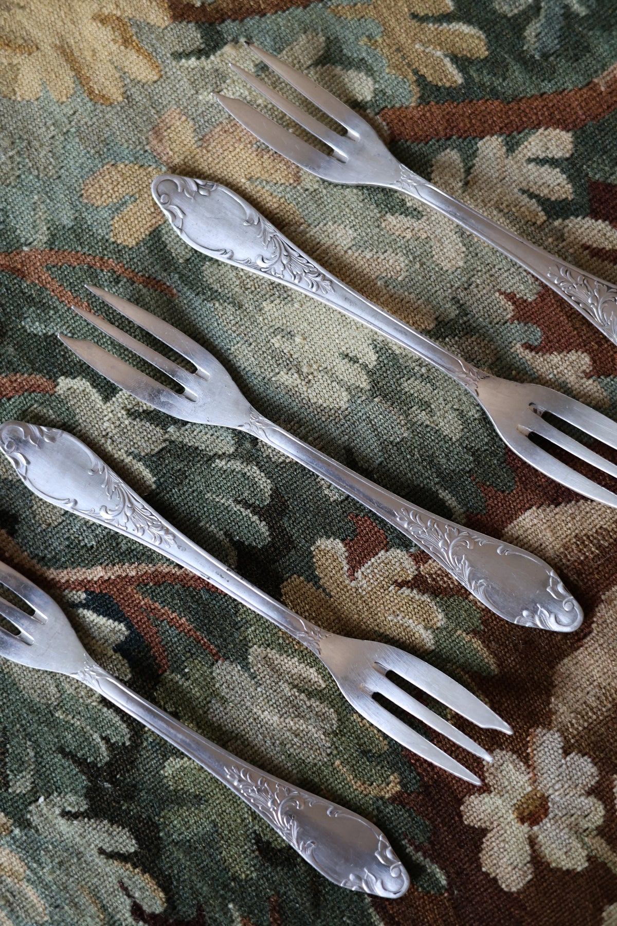 Extra Silver Dessert Forks-3