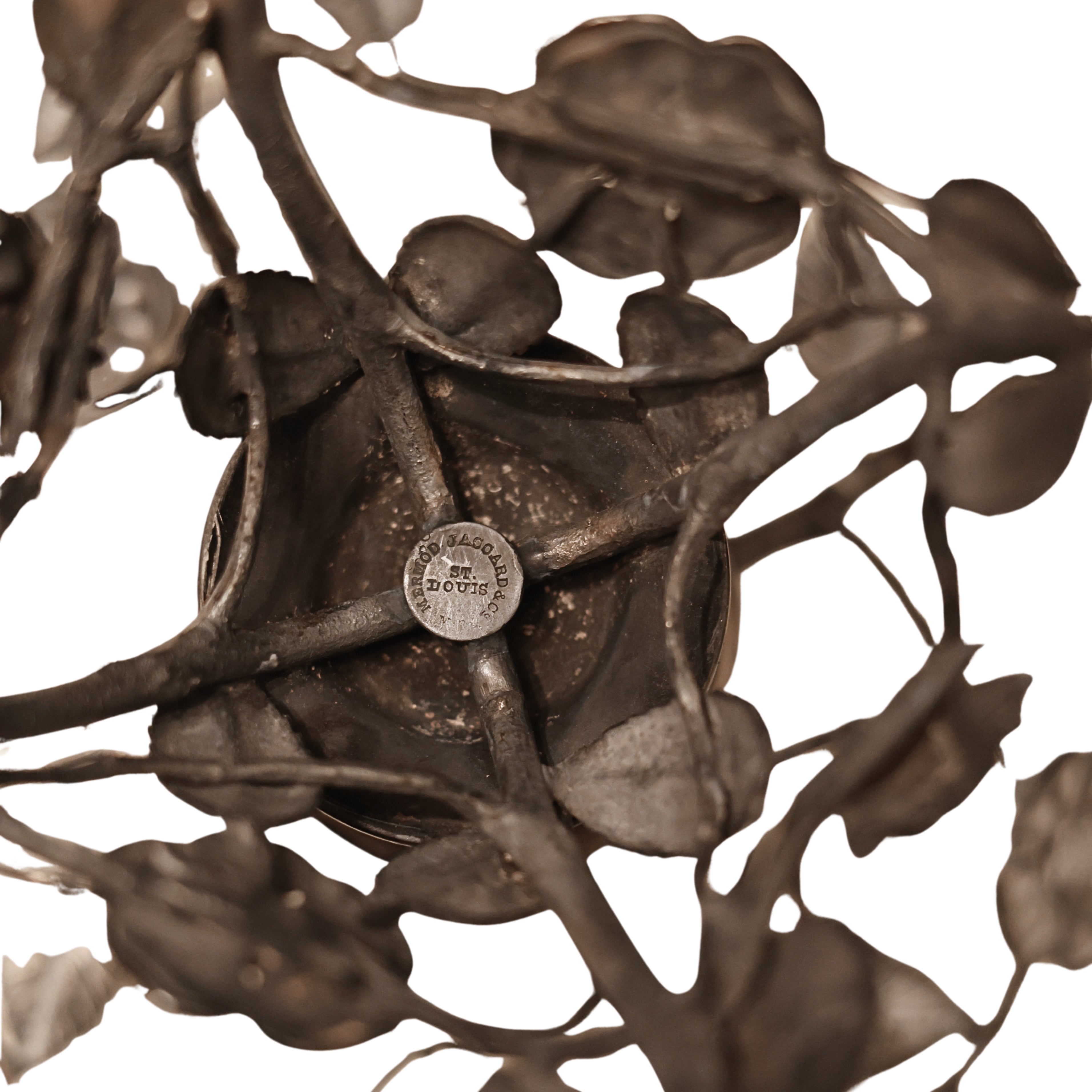 Etched Scallop Compote on Botanical Stand