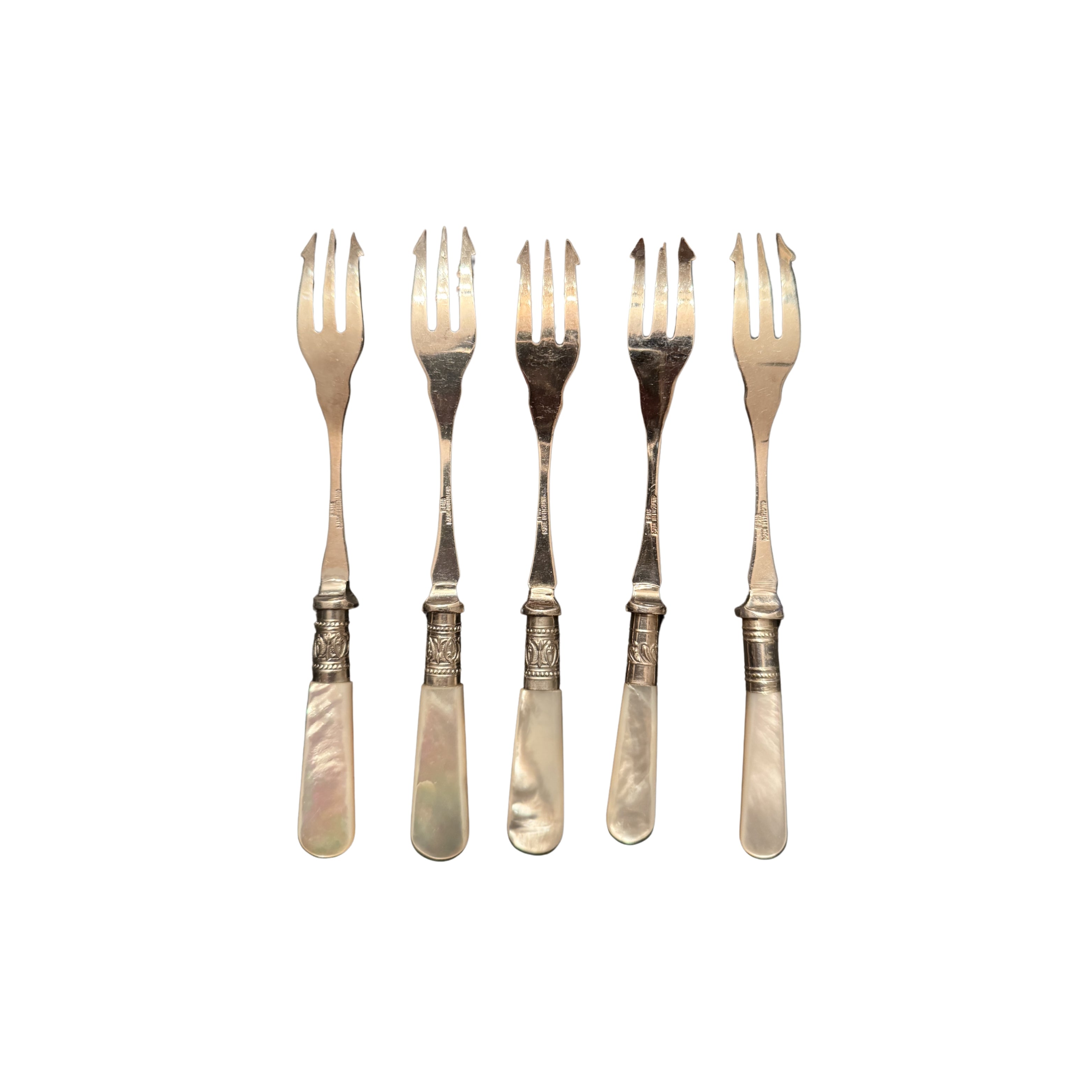 Petite Mother of Pearl Forks, Set of 5