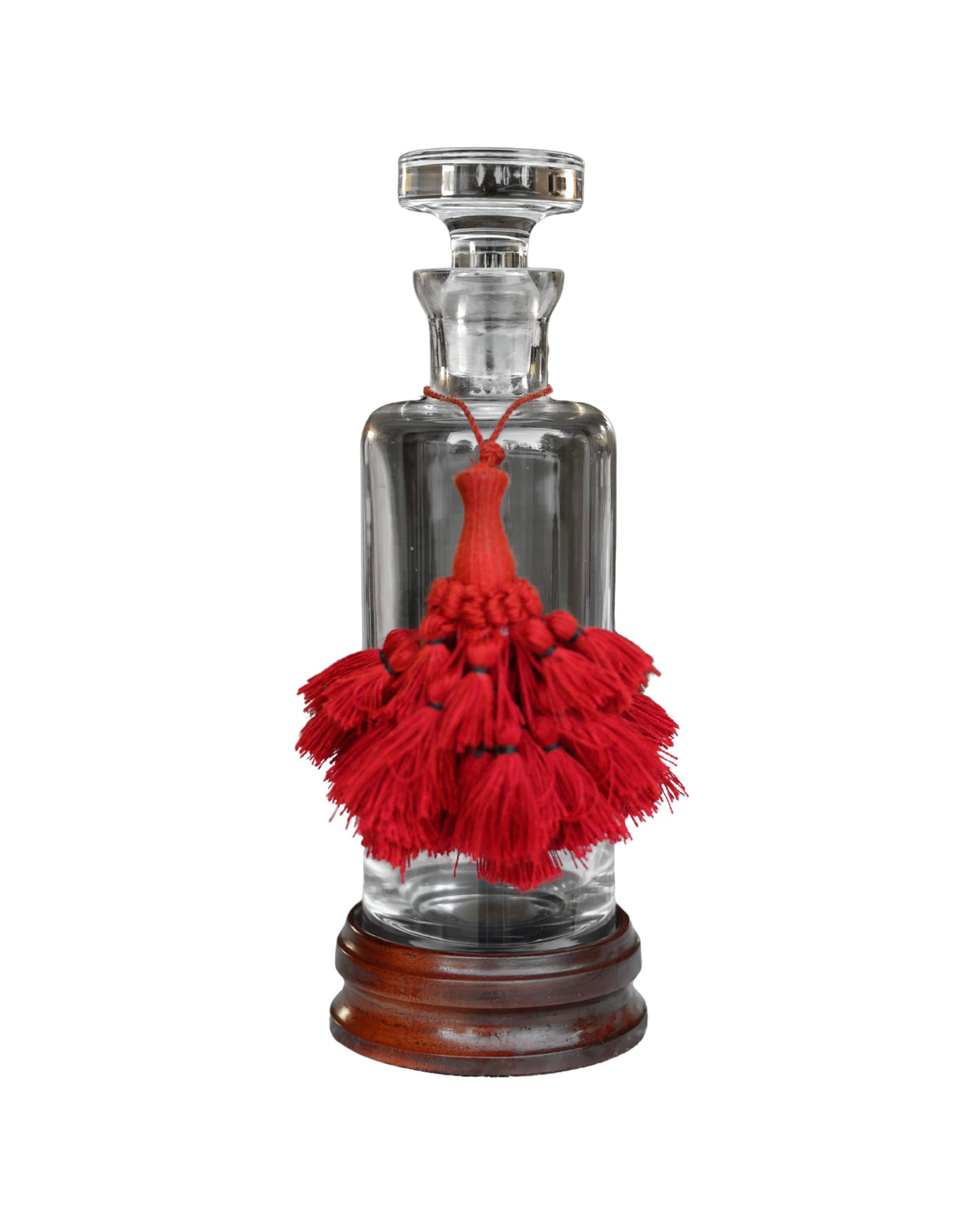 Glass Decanter & Wooden Coaster-2
