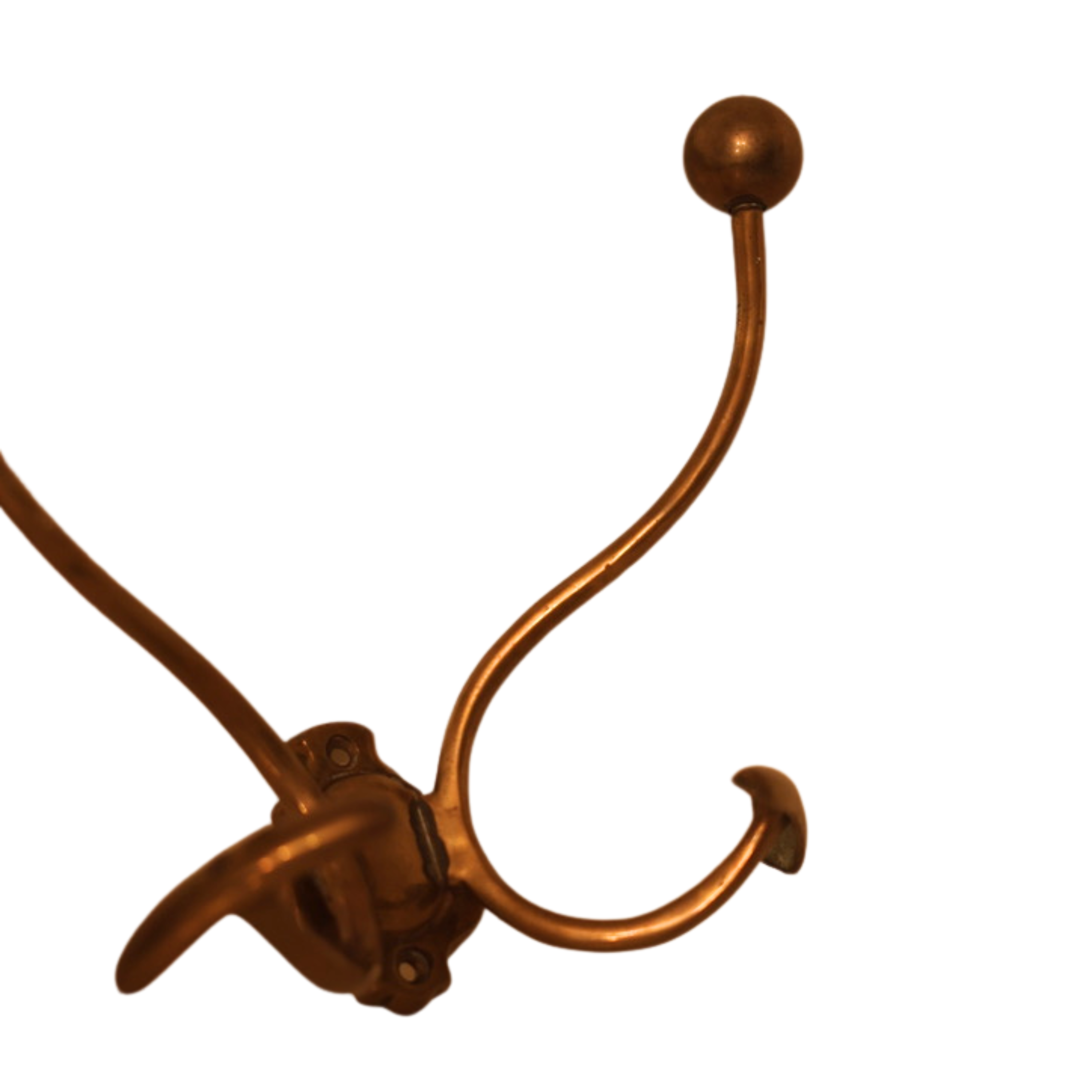 Cast Brass Double Coat Hook