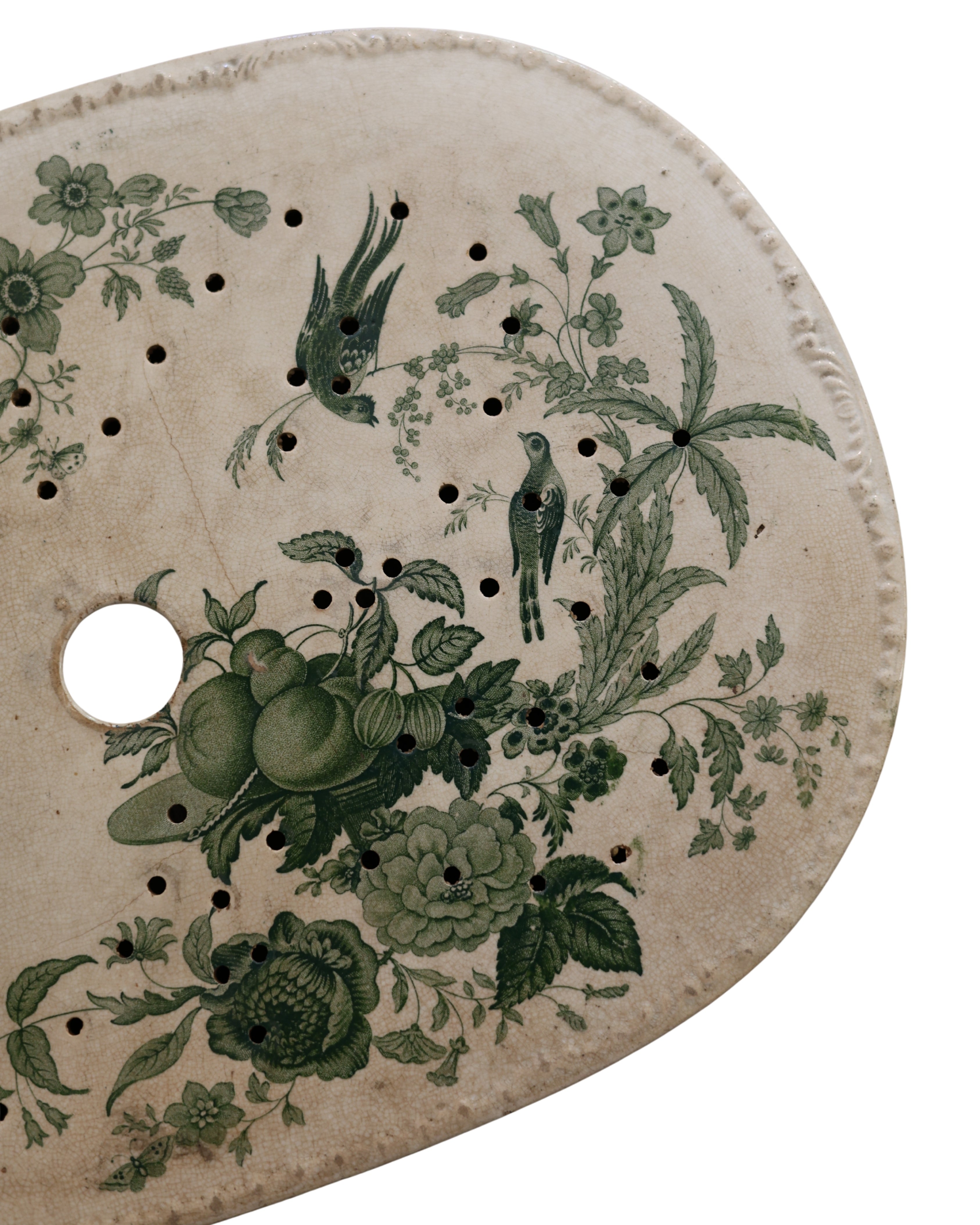 J. M. & S. "Fruit & Flowers" Draining Dish-4