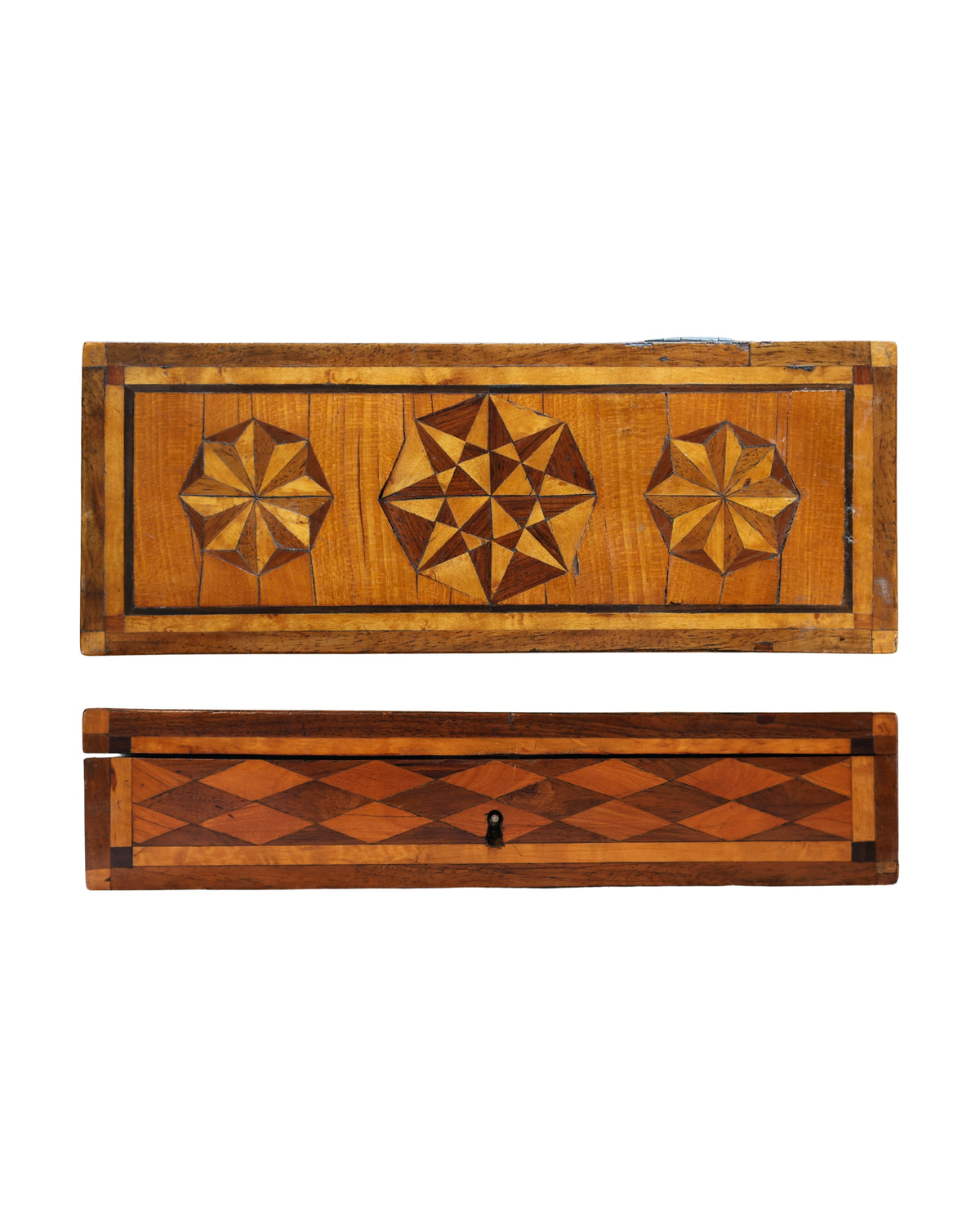 Early English Parquetry Star Box