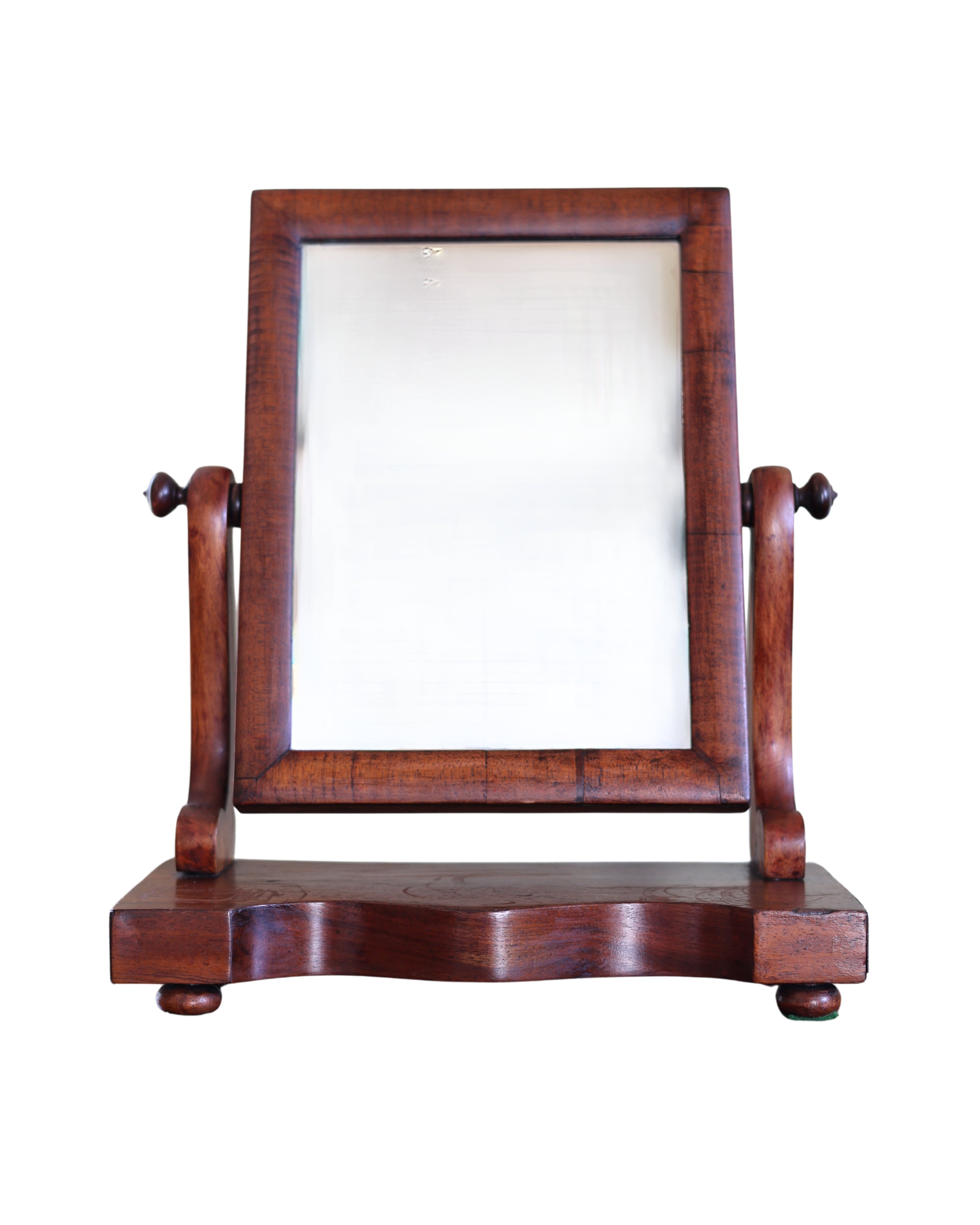 Mahogany Serpentine Dressing Mirror-1