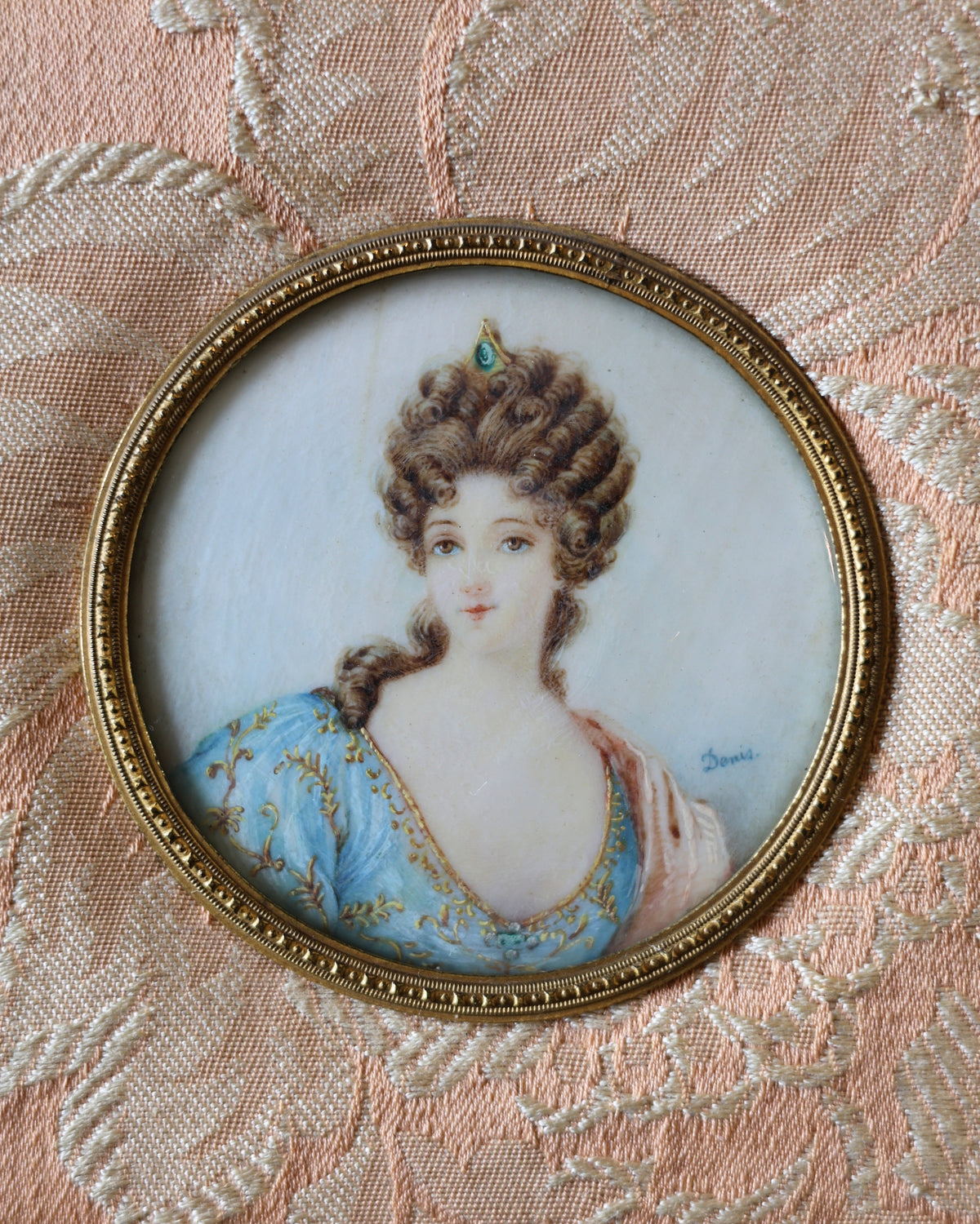 Louis XVI Revival Miniature Portrait-2