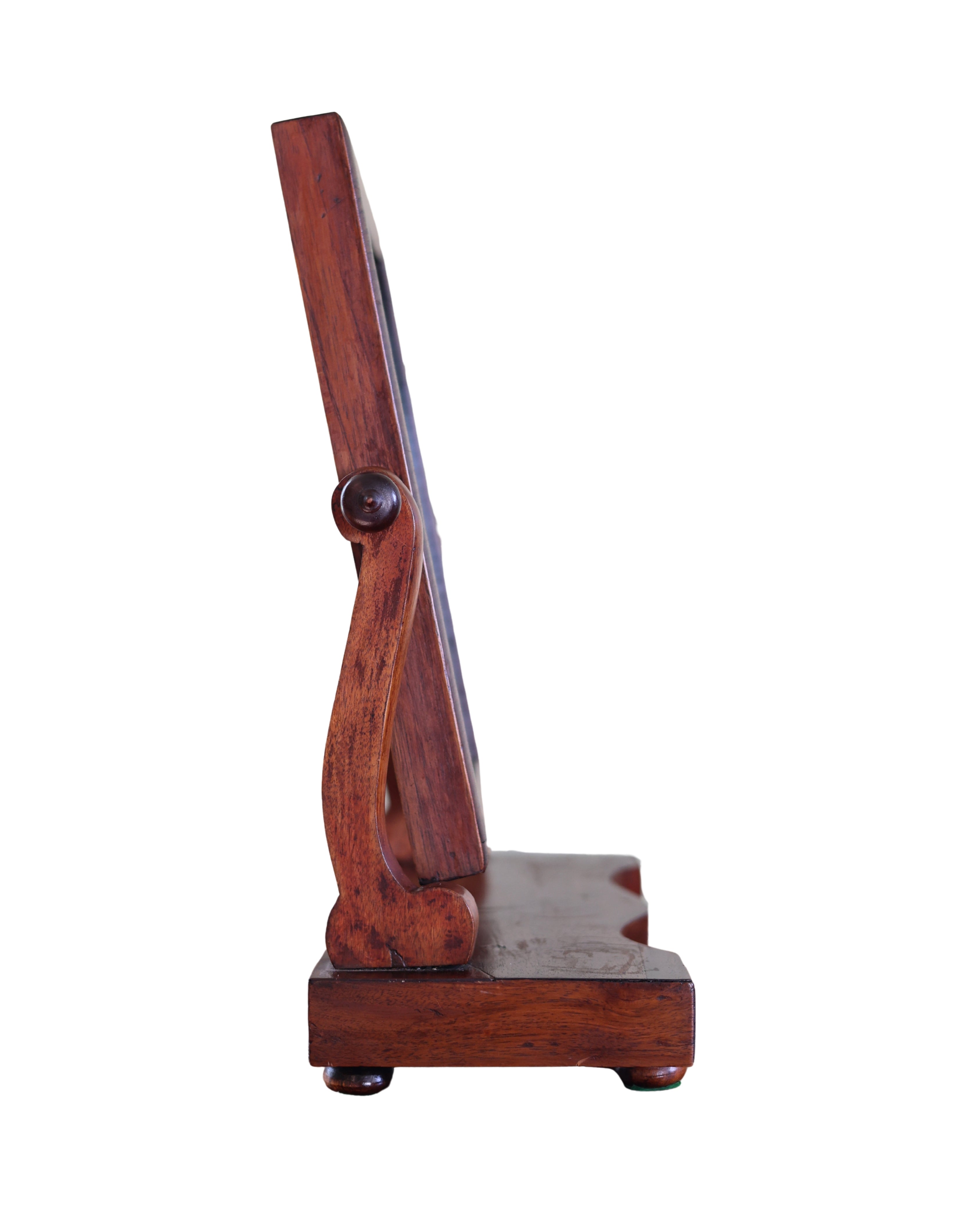 Mahogany Serpentine Dressing Mirror-3