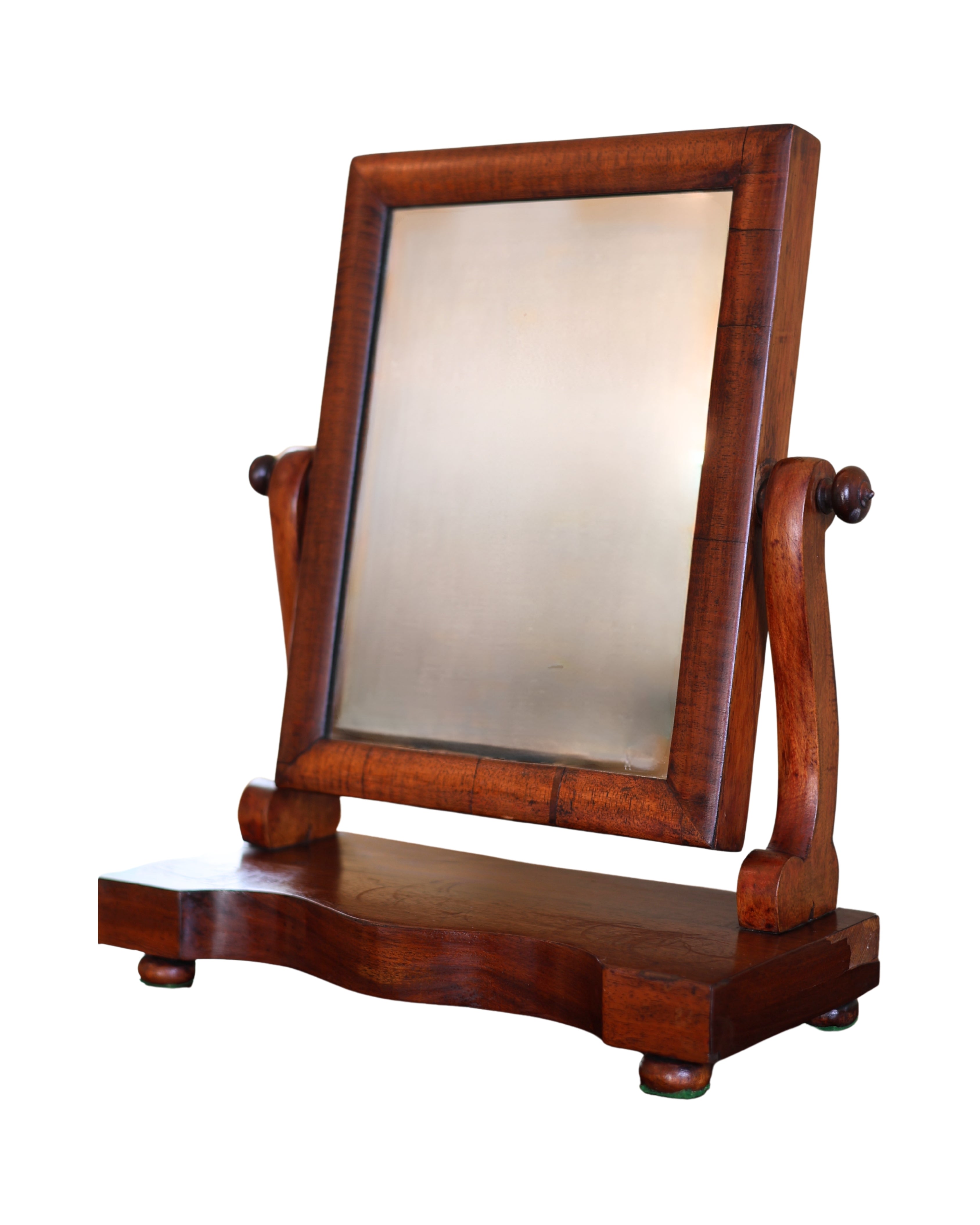Mahogany Serpentine Dressing Mirror-2