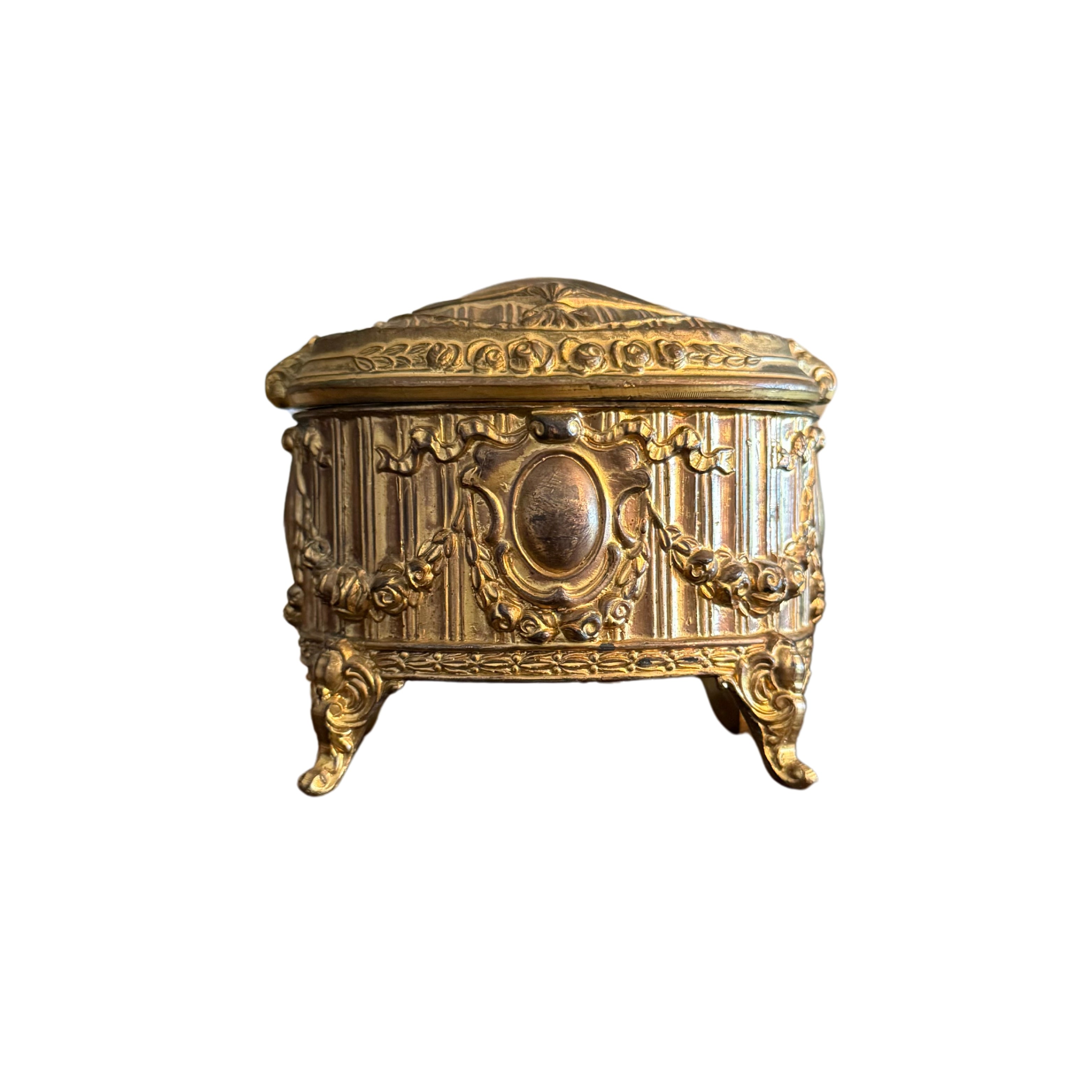 French Gilt Jewelry Casket