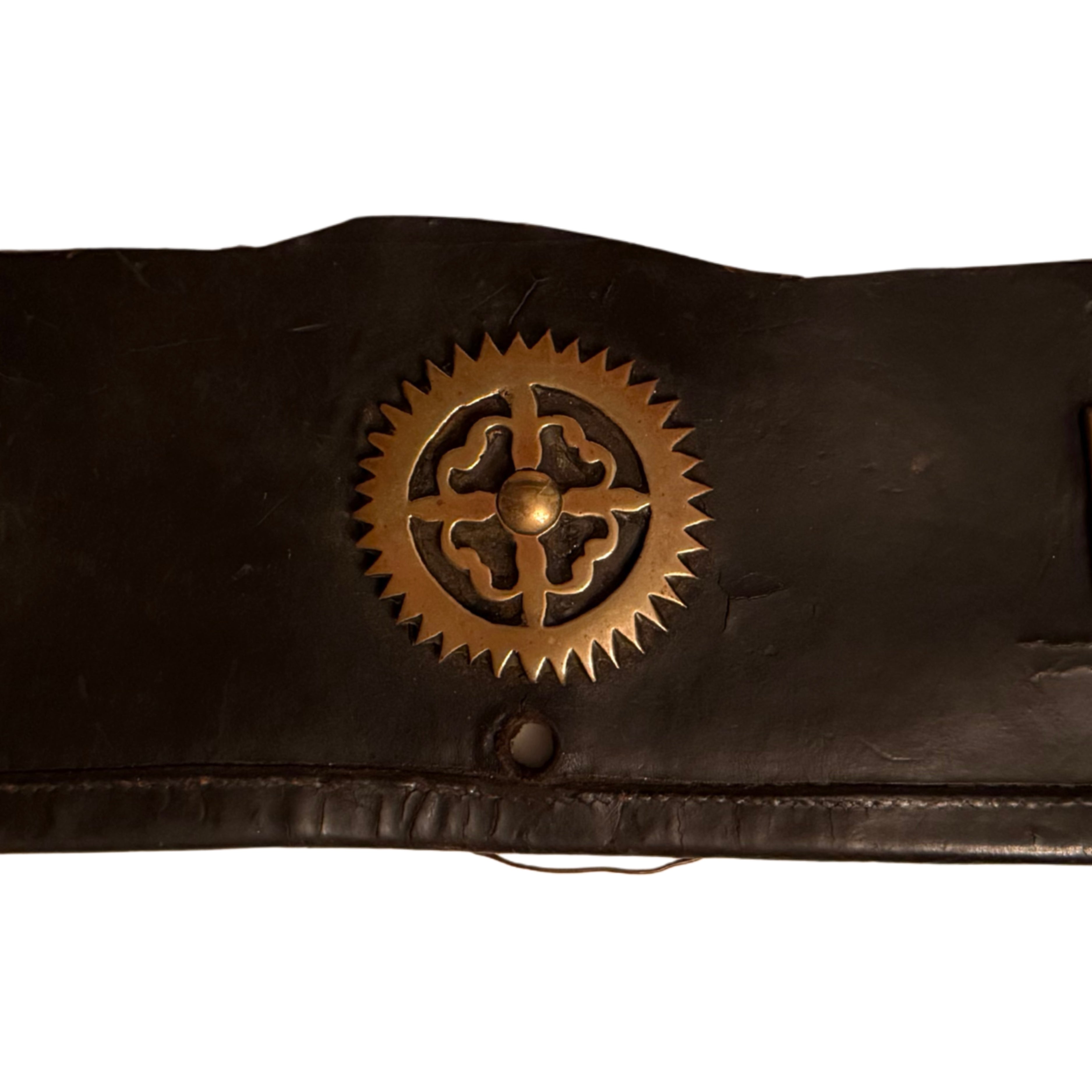 Mounted Horse Brass — Set of Three on Leather Strap