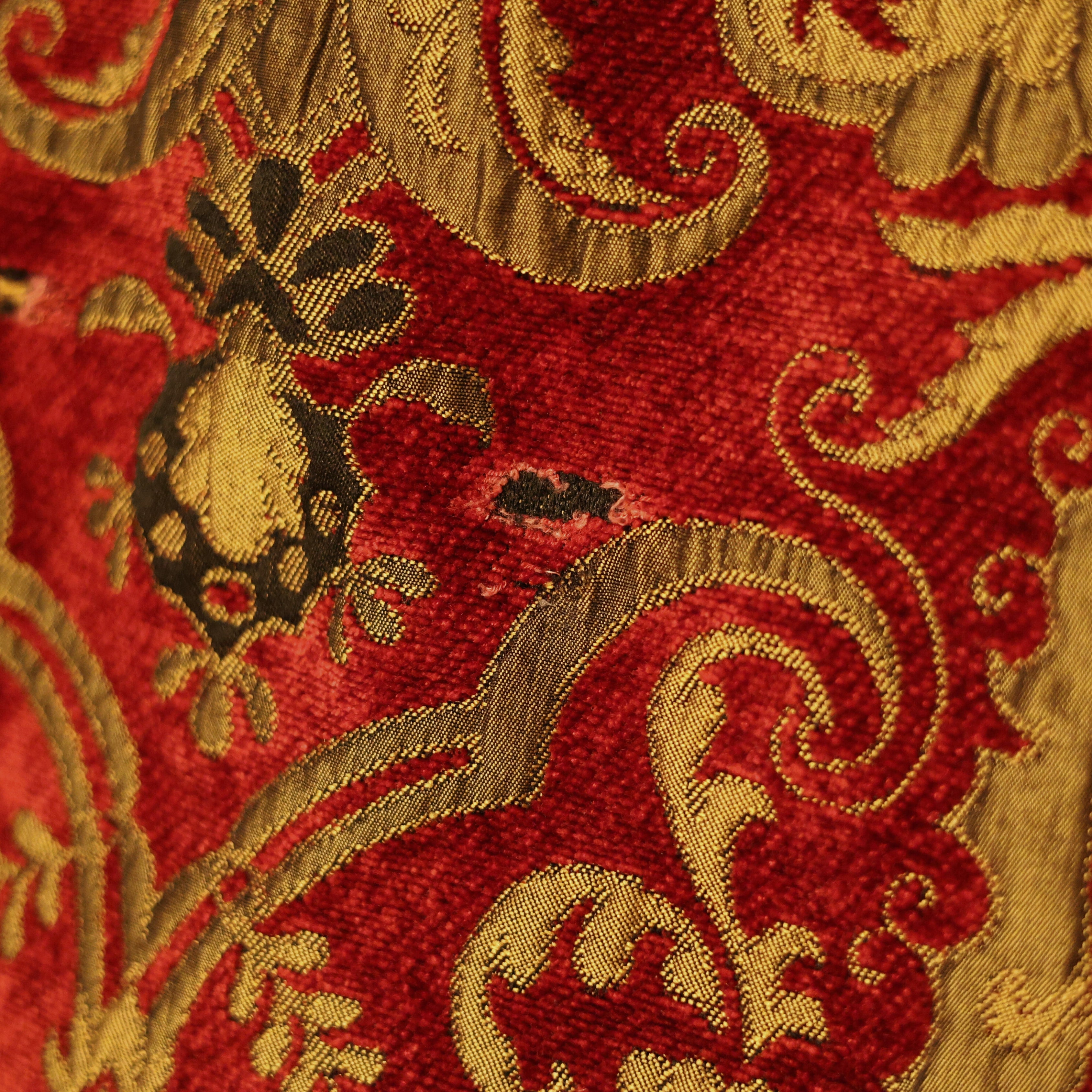 Brocade Decorative Throw with Bullion Fringe