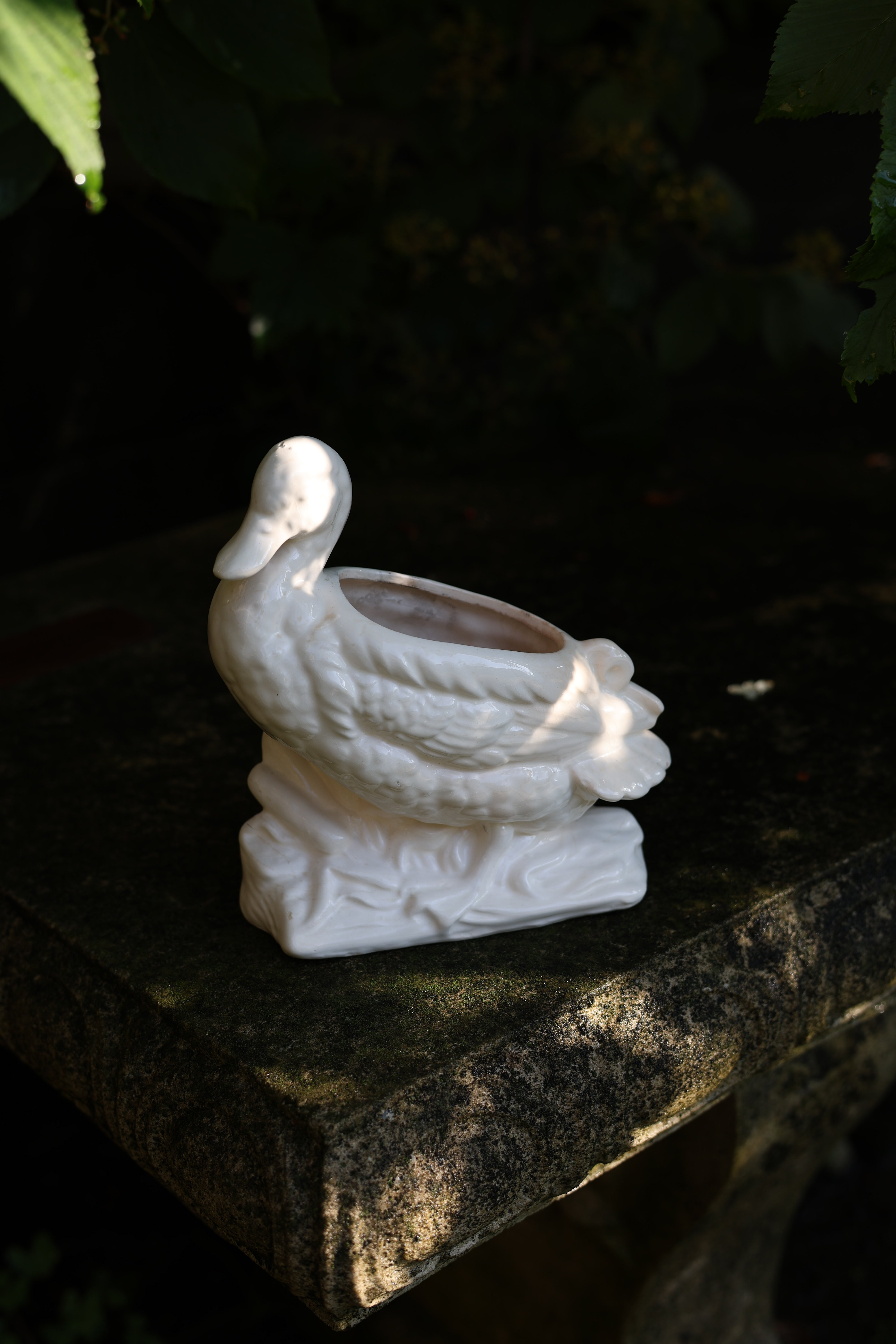 Petite Ceramic Duck Planter