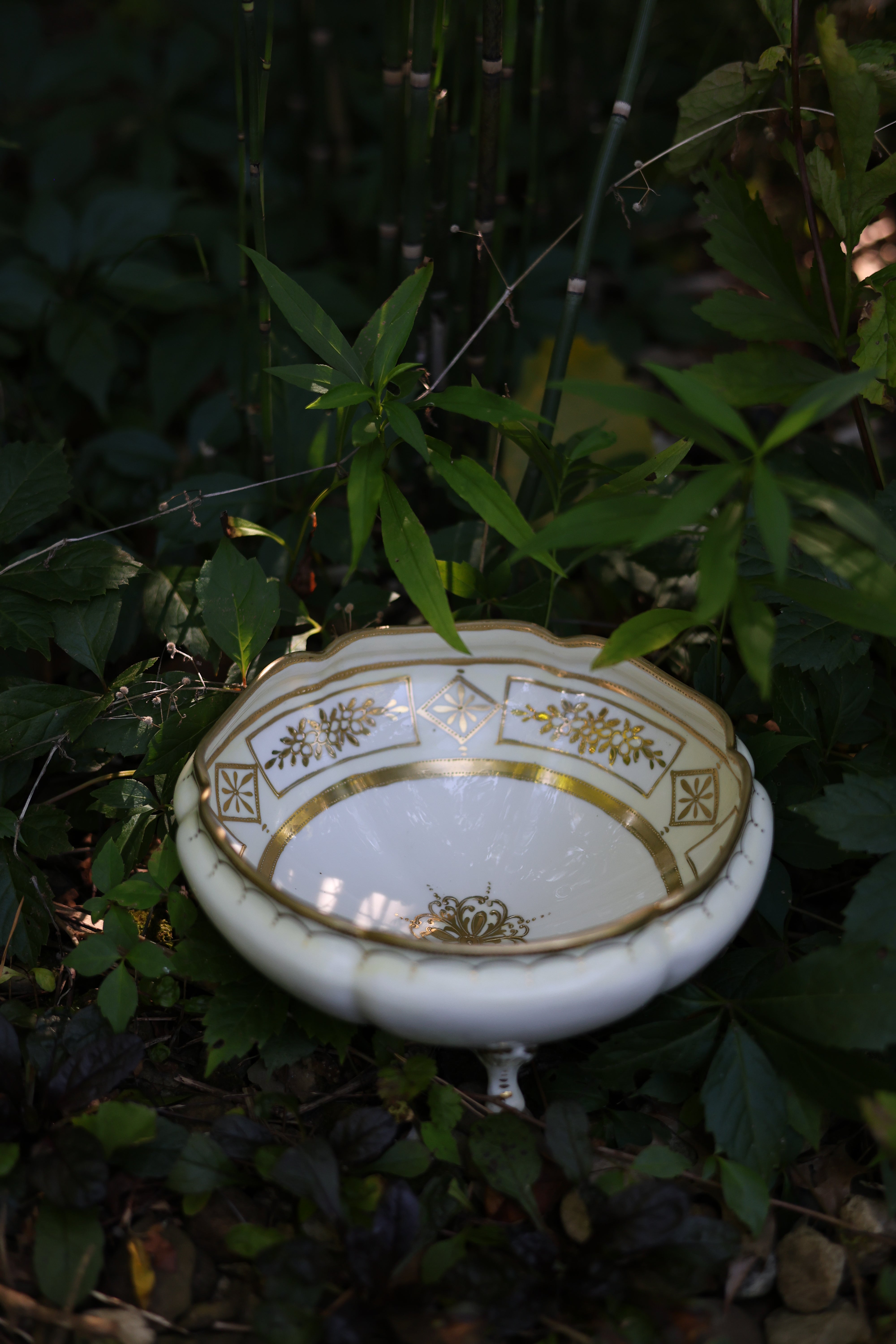 Nippon Gold Moriage Pedestal Bowl-2
