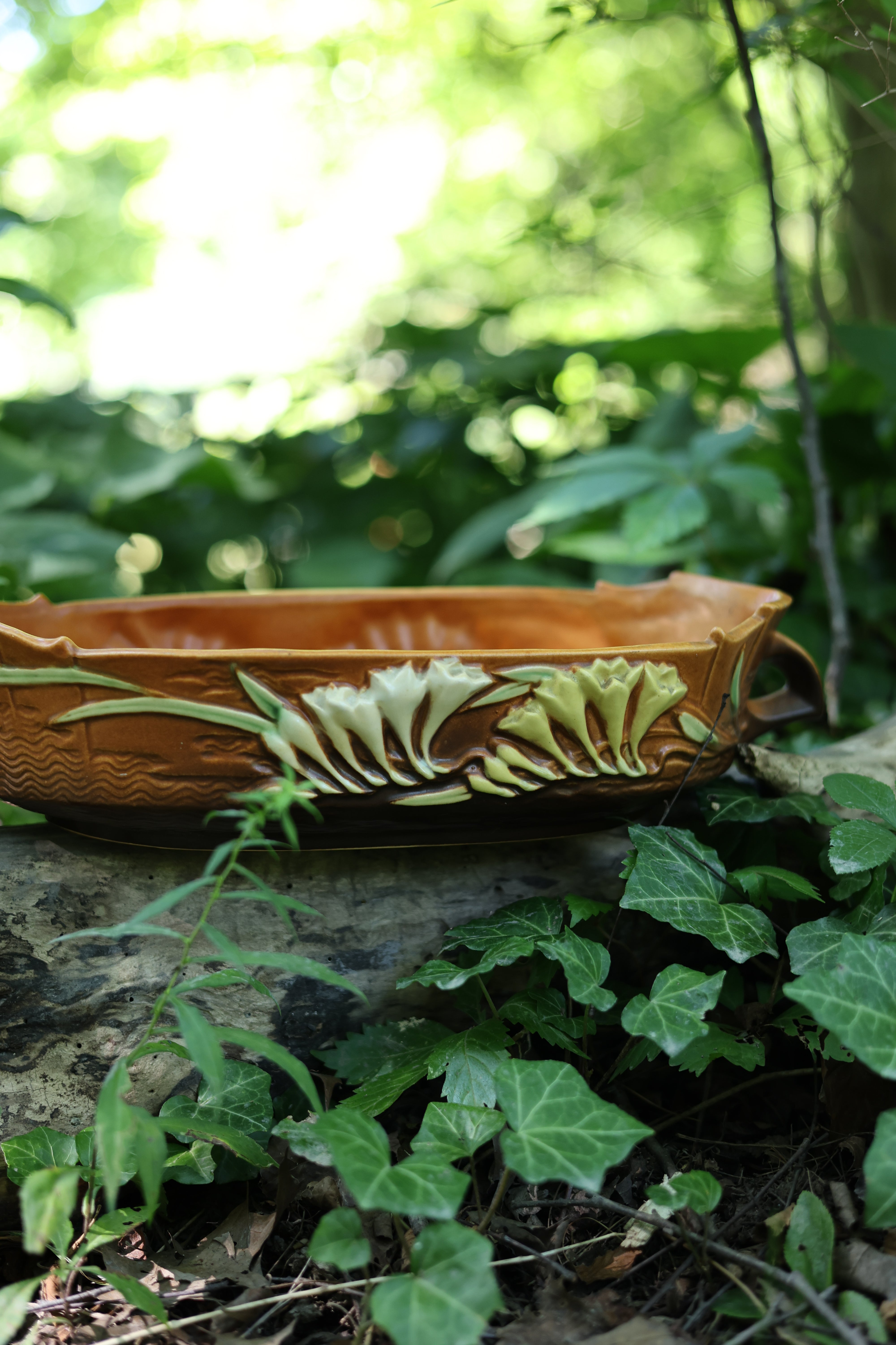 "Freesia" Bowl by Roseville Pottery-1