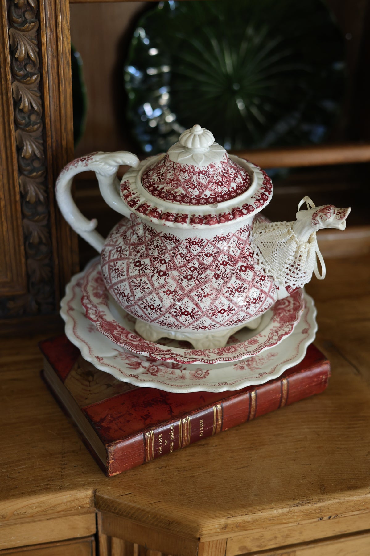 Floral Lattice Teapot-1