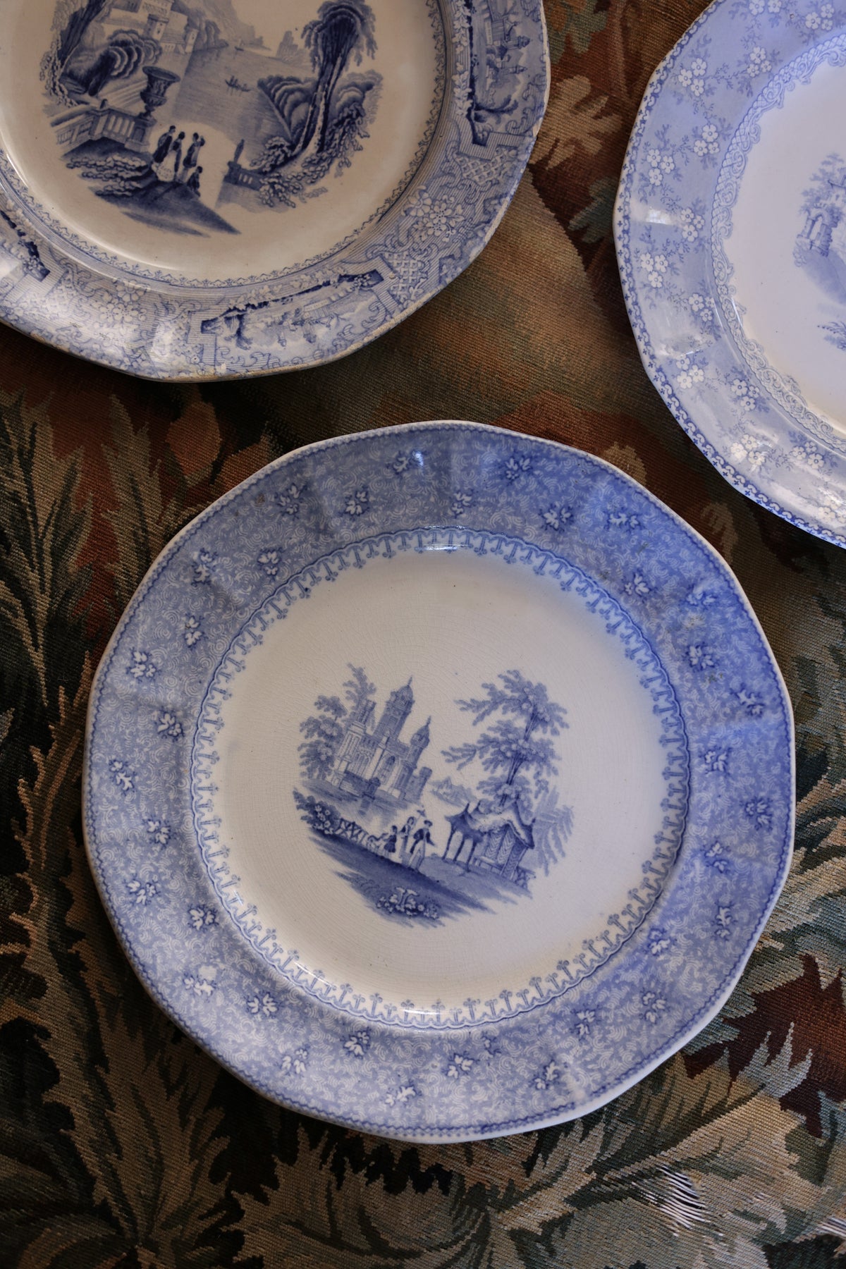 T. J. & J. Mayer “Garden Scenery” Luncheon Plate, c. 1843-2